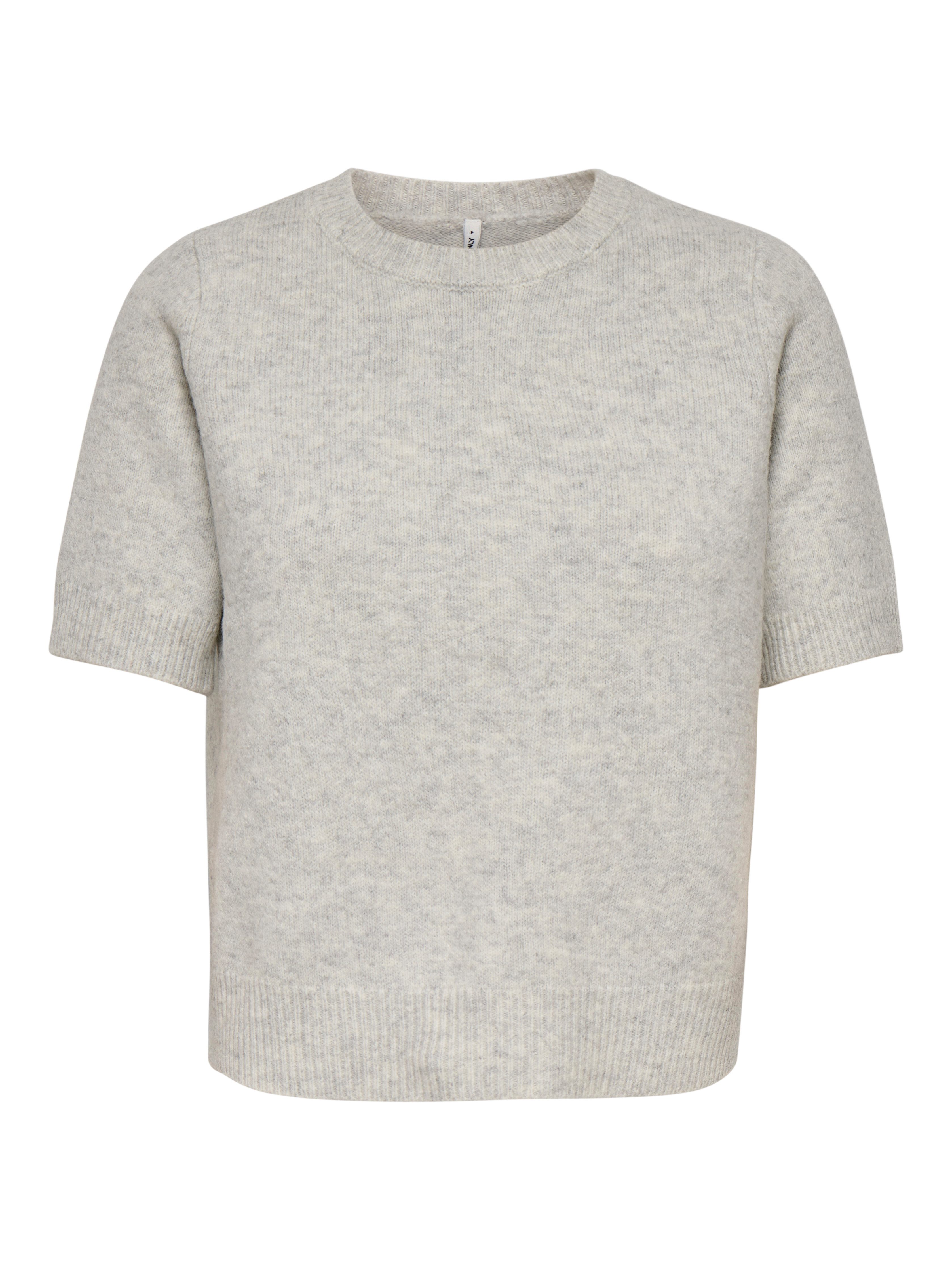 Only Trui met korte mouwen ONLABBY LIFE SS BLING TOP O-NECK KNT