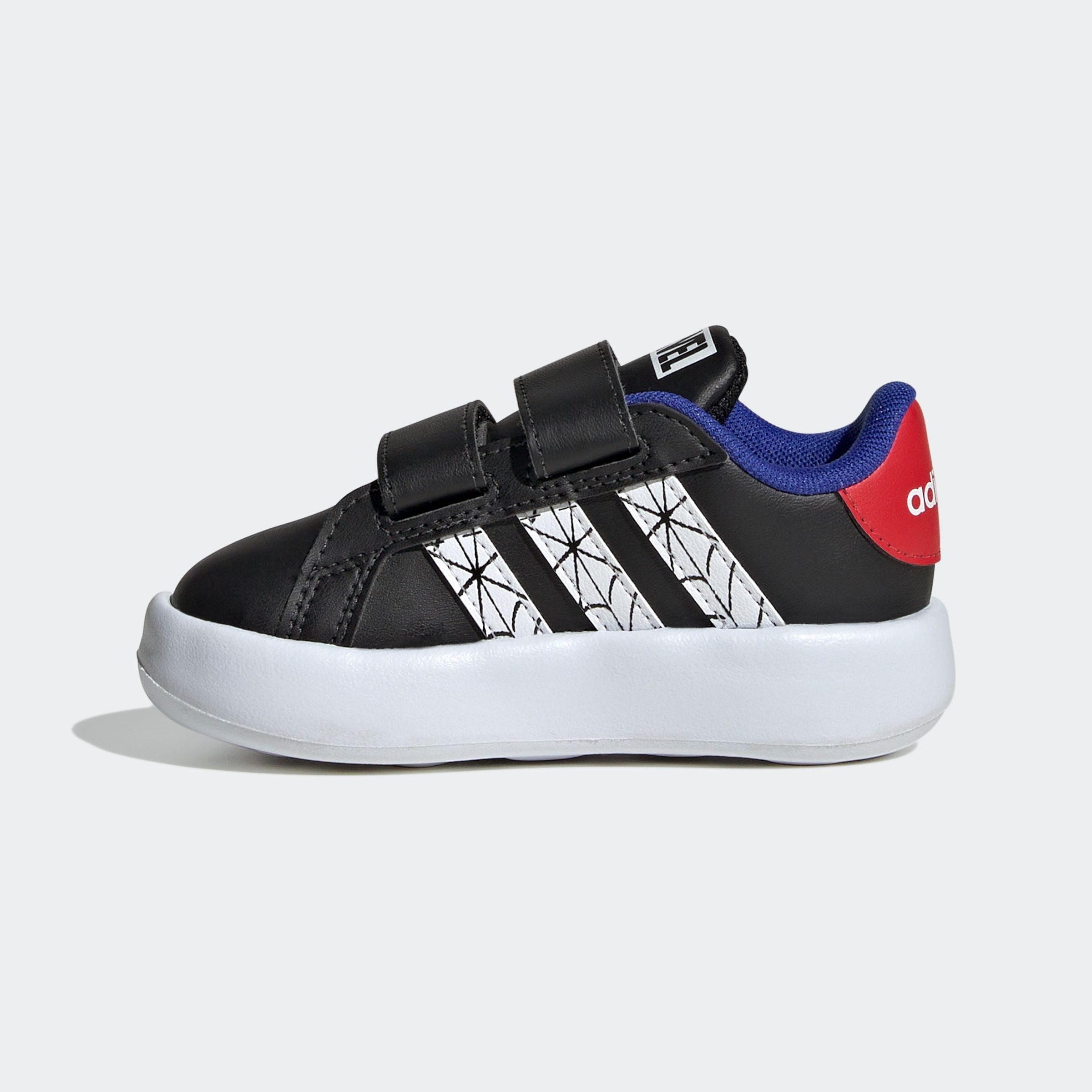 adidas Sportswear Klittenbandschoenen ADIDAS MARVEL SPIDER-MAN KINDER GRAND COURT SCHOEN Design geïnspireerd op de adidas Superstar, voor kinderen