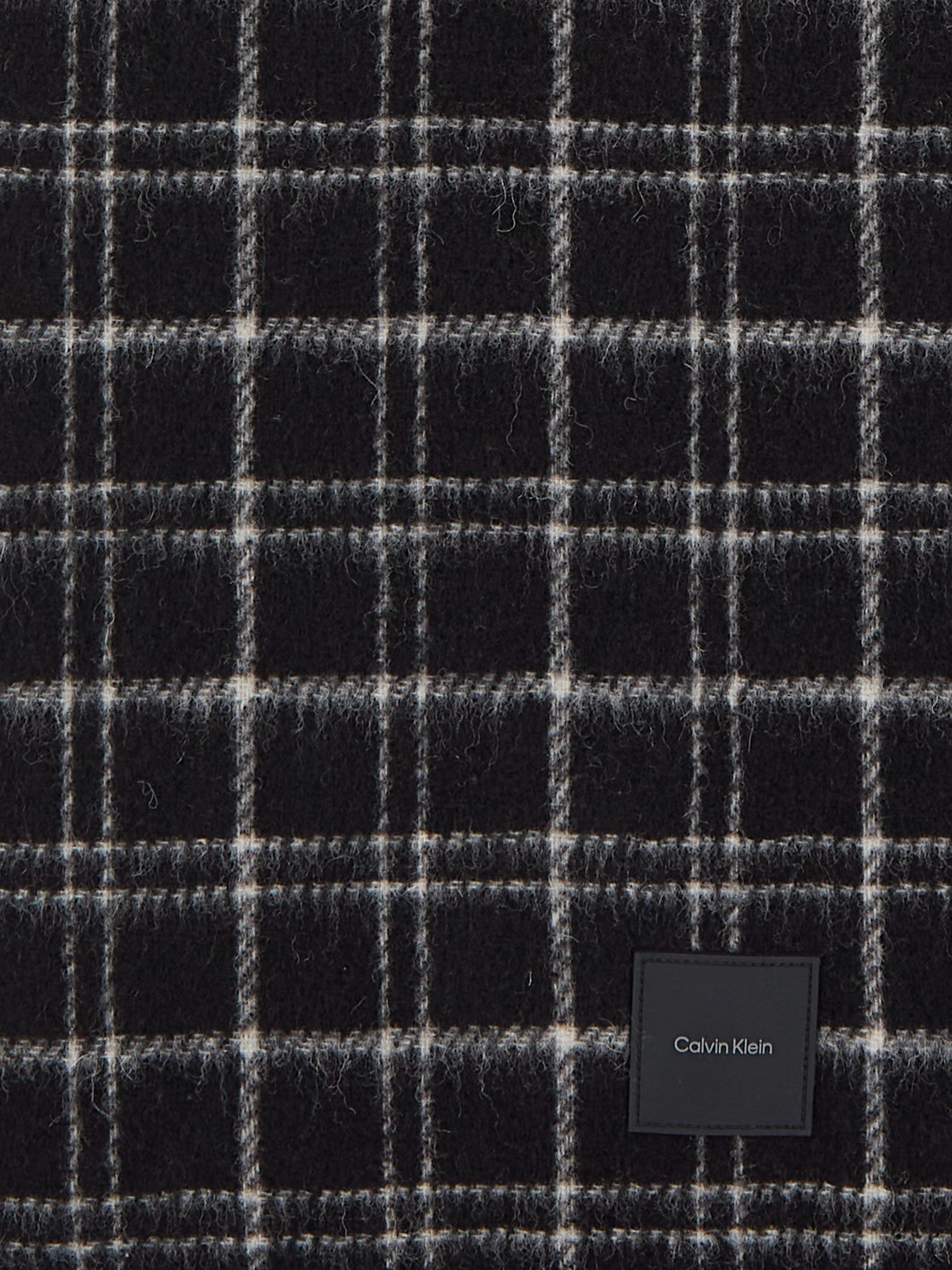 Calvin Klein Sjaal MINI CHECK WOOL SCARF