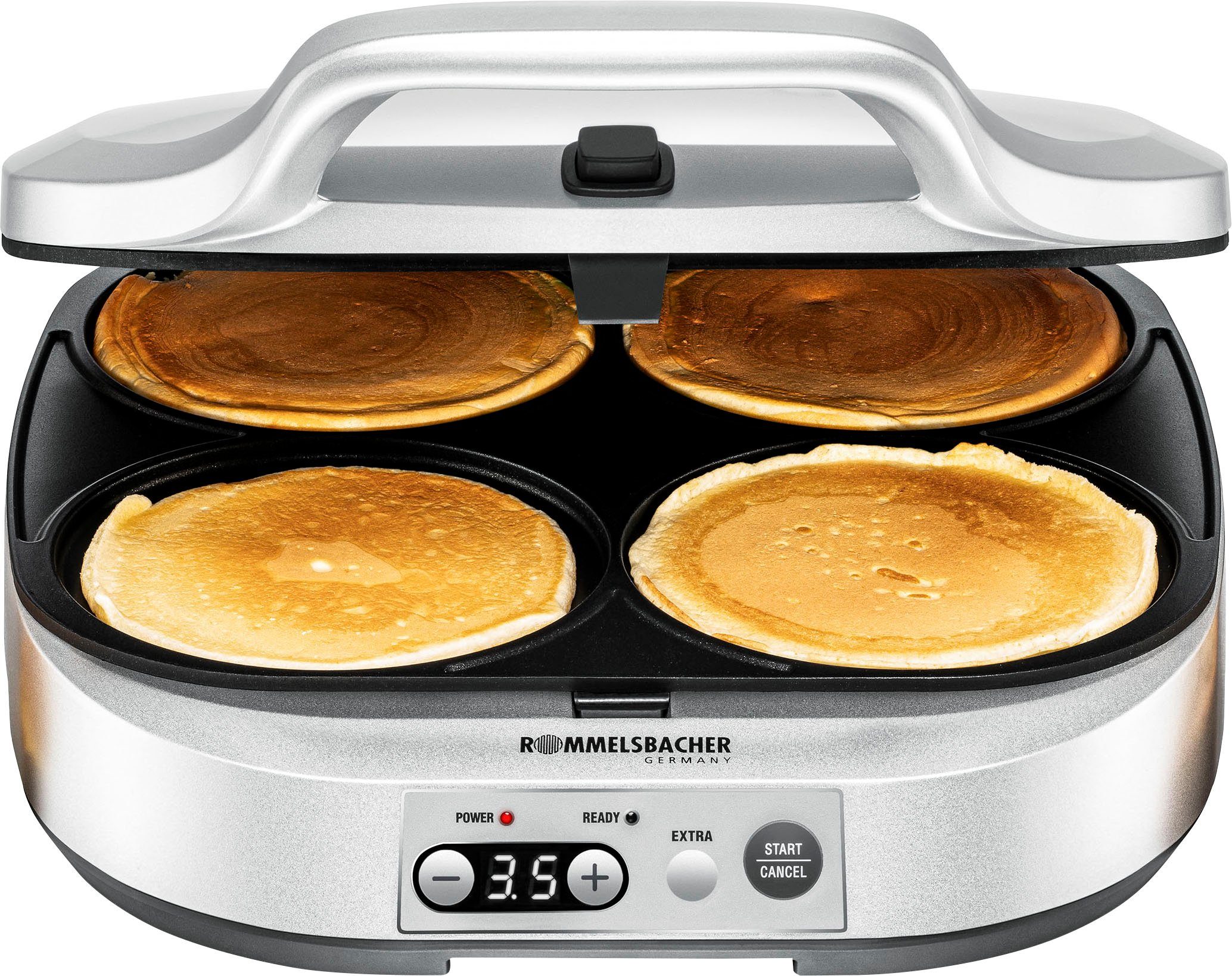 Rommelsbacher Wafelijzer Pc 1800 pancakemaker voor zoete of kruidige pancakes