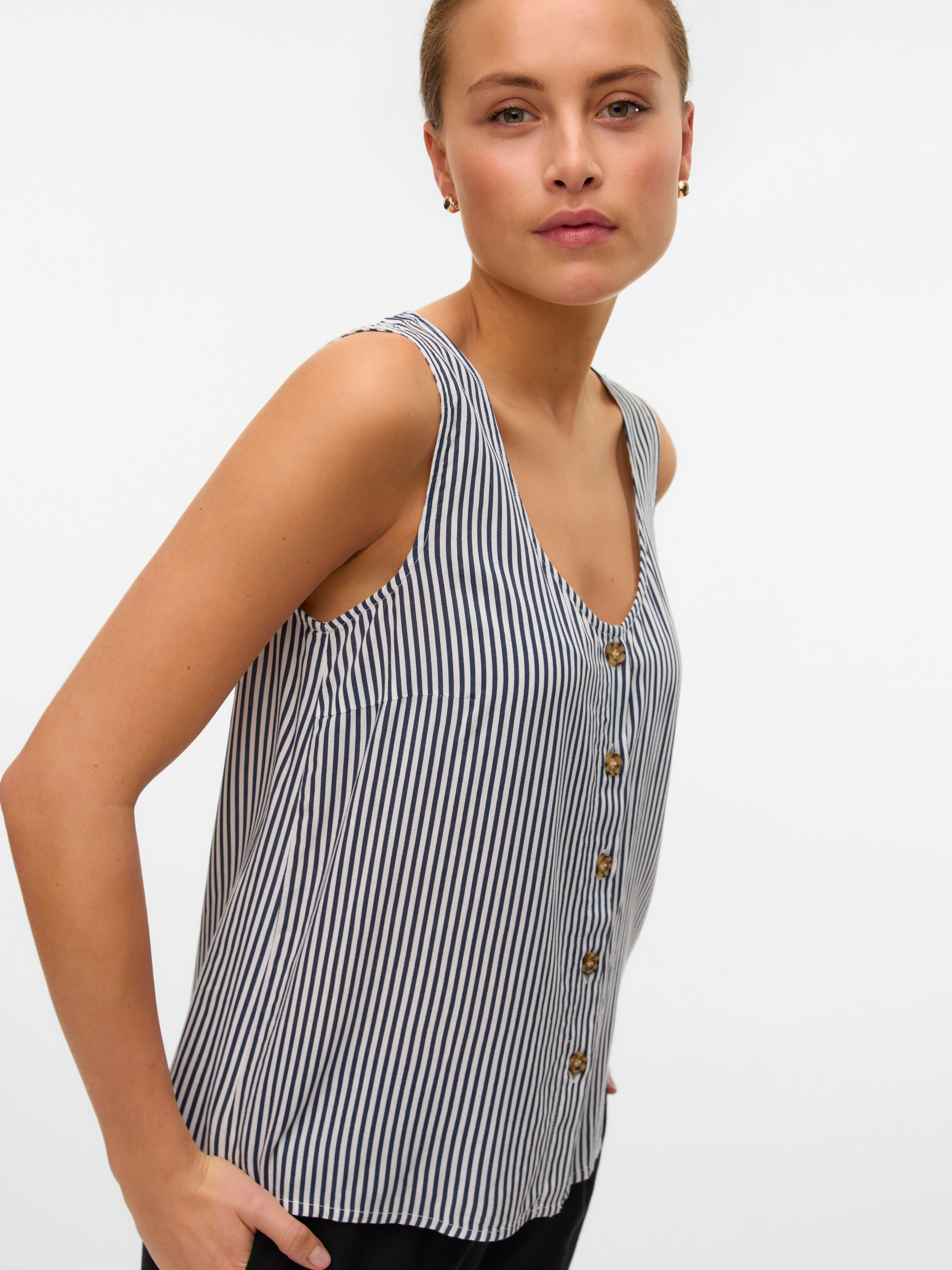 Vero Moda Top VMBUMPY SL SHIRT WVN GA NOOS