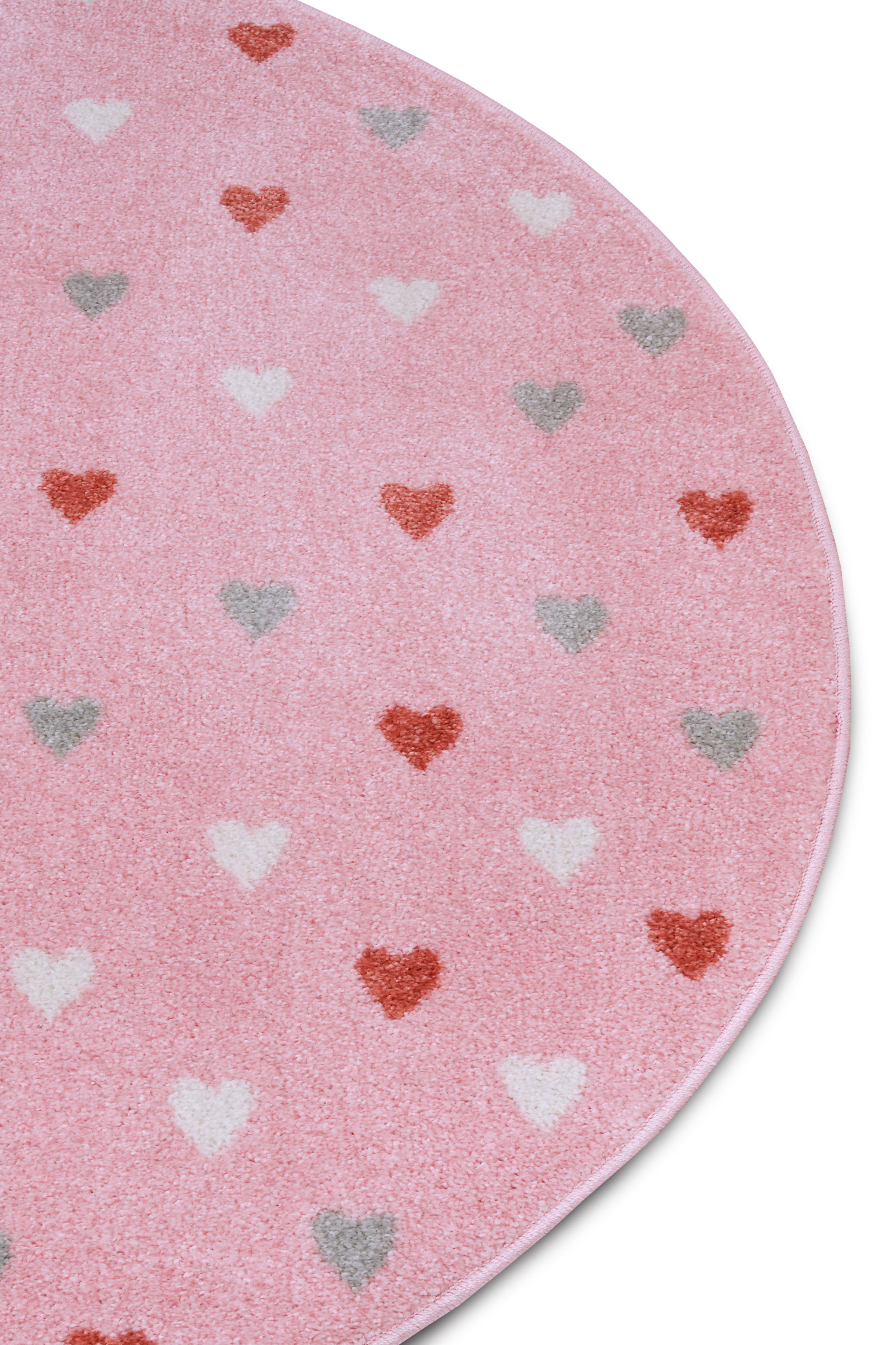HANSE Home Kindervloerkleed Adventures Little Hearts Speeltapijt, stevig, kinderkamer, kortpolig, speelondergrond