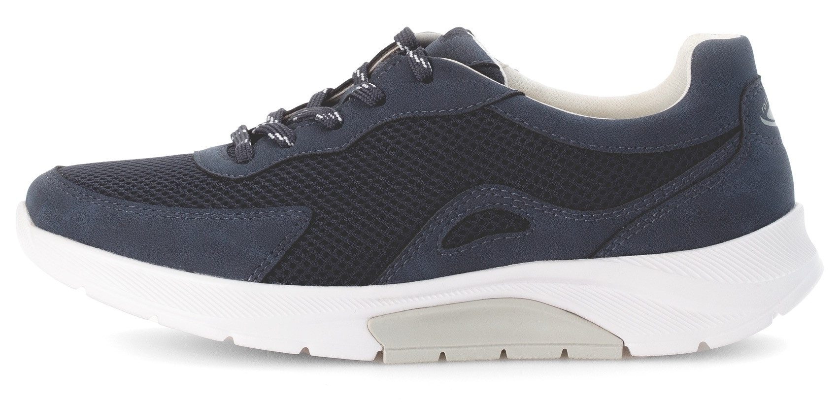 Gabor Rollingsoft Sneakers met sleehak , vrijetijdsschoen, lage schoen, veterschoen met verwisselbaar voetbed