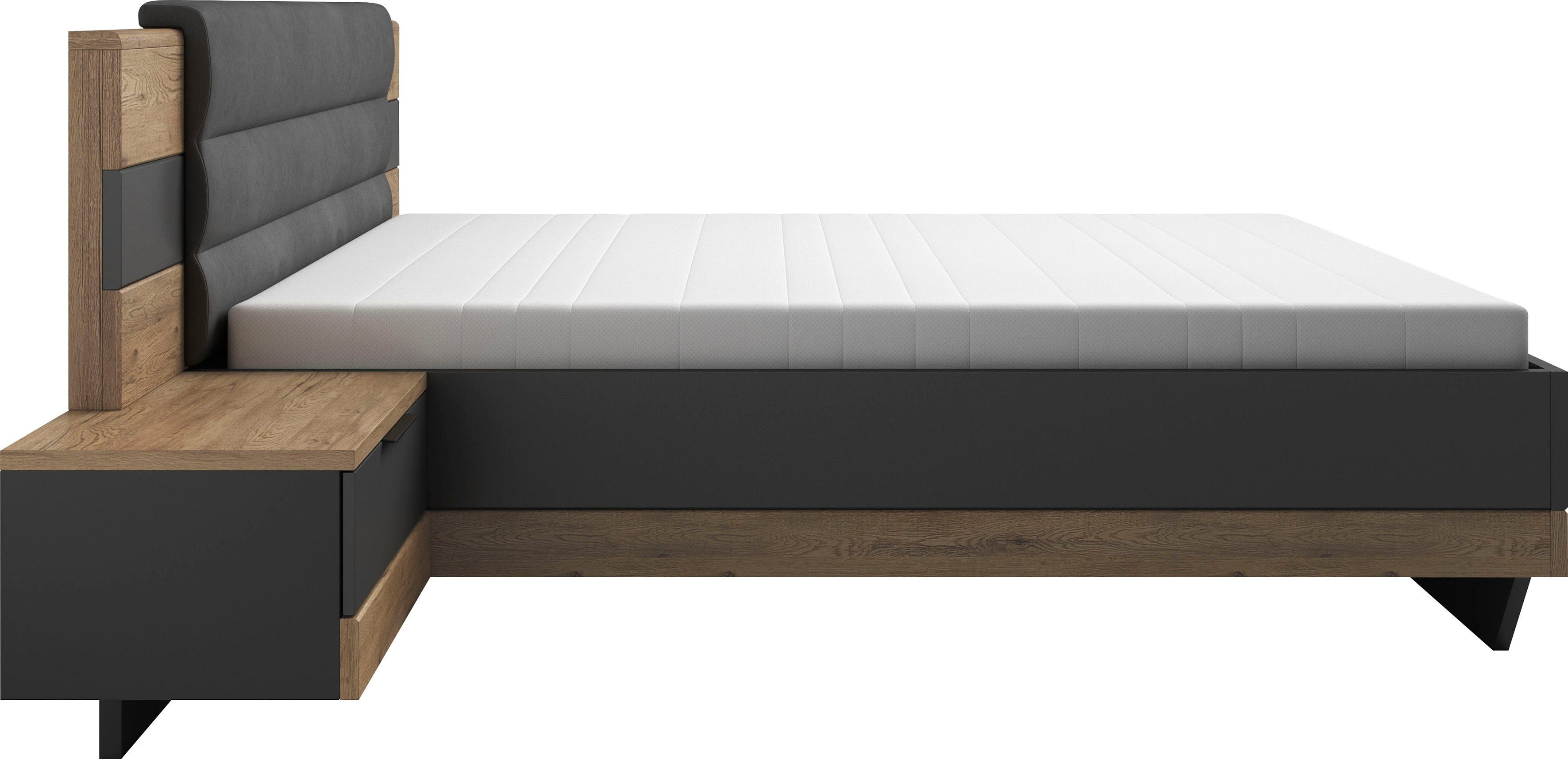 Schlafkontor Bedframe LINEA incl. 2 nachtkastjes