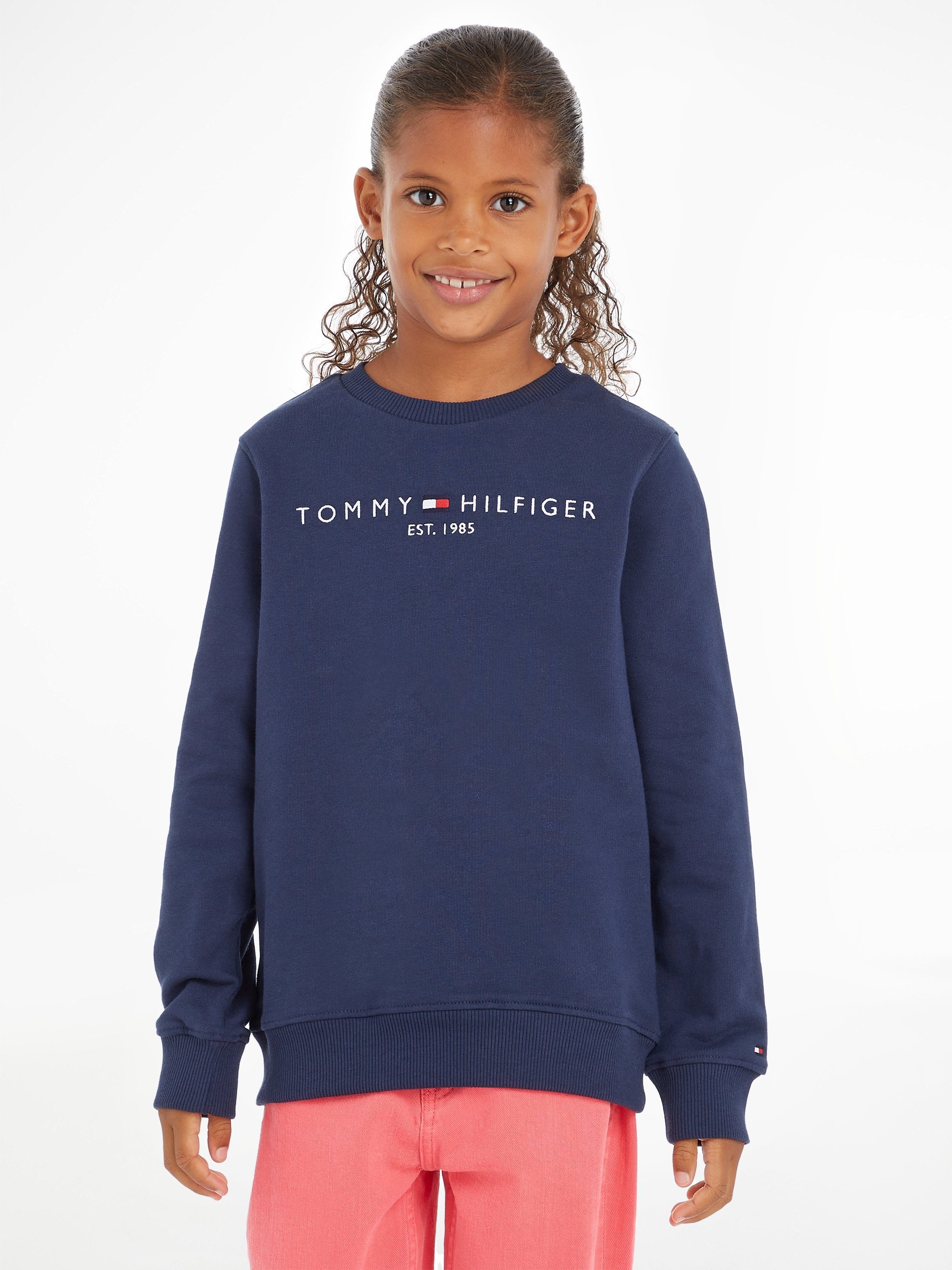 Tommy Hilfiger Sweatshirt ESSENTIAL SWEATSHIRT met tommy hilfiger logo-opschrift