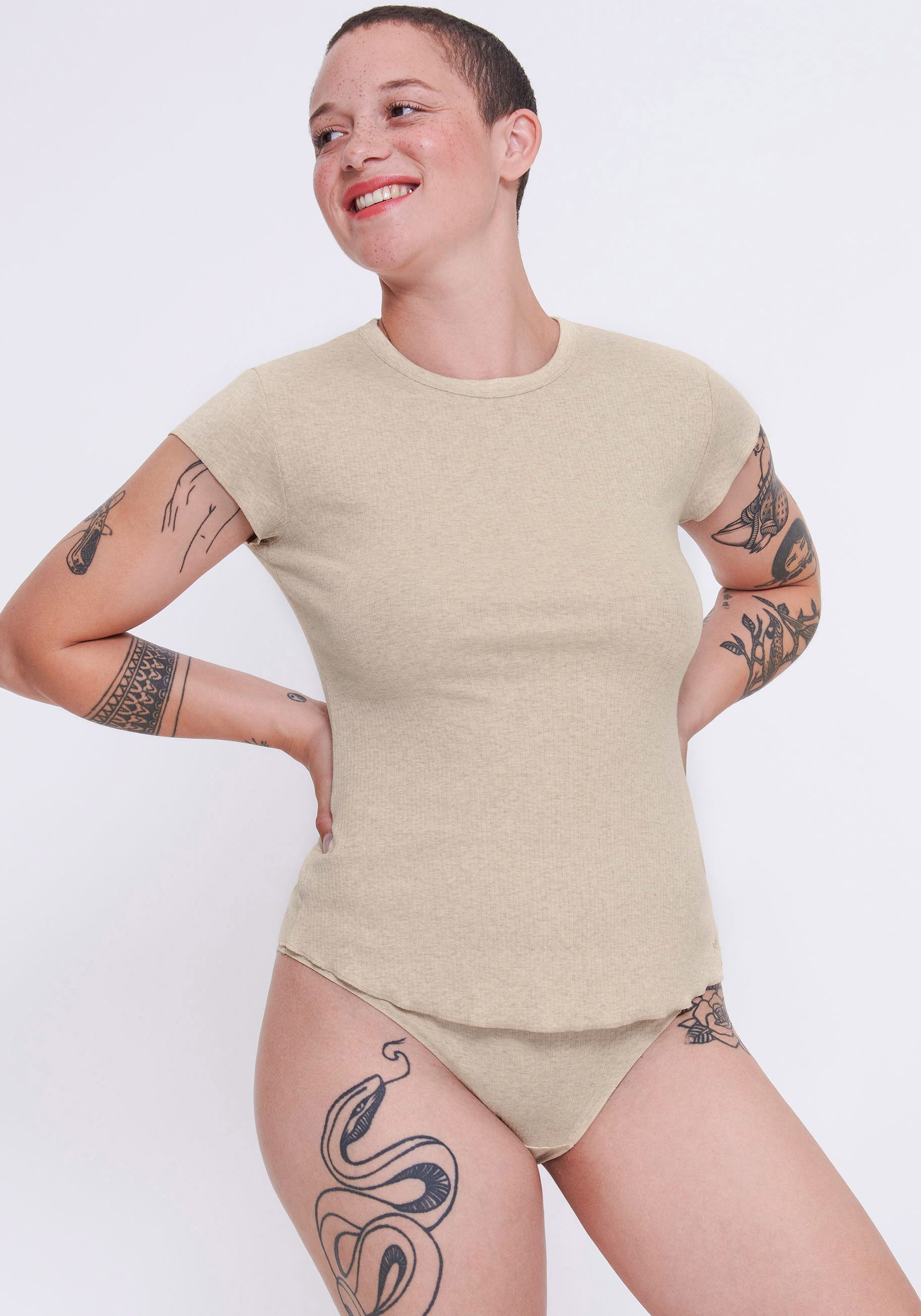 Sloggi Slip GO Ribbed R Tai C2P zachte ribstof met kantafwerking (2 stuks, Set van 2)