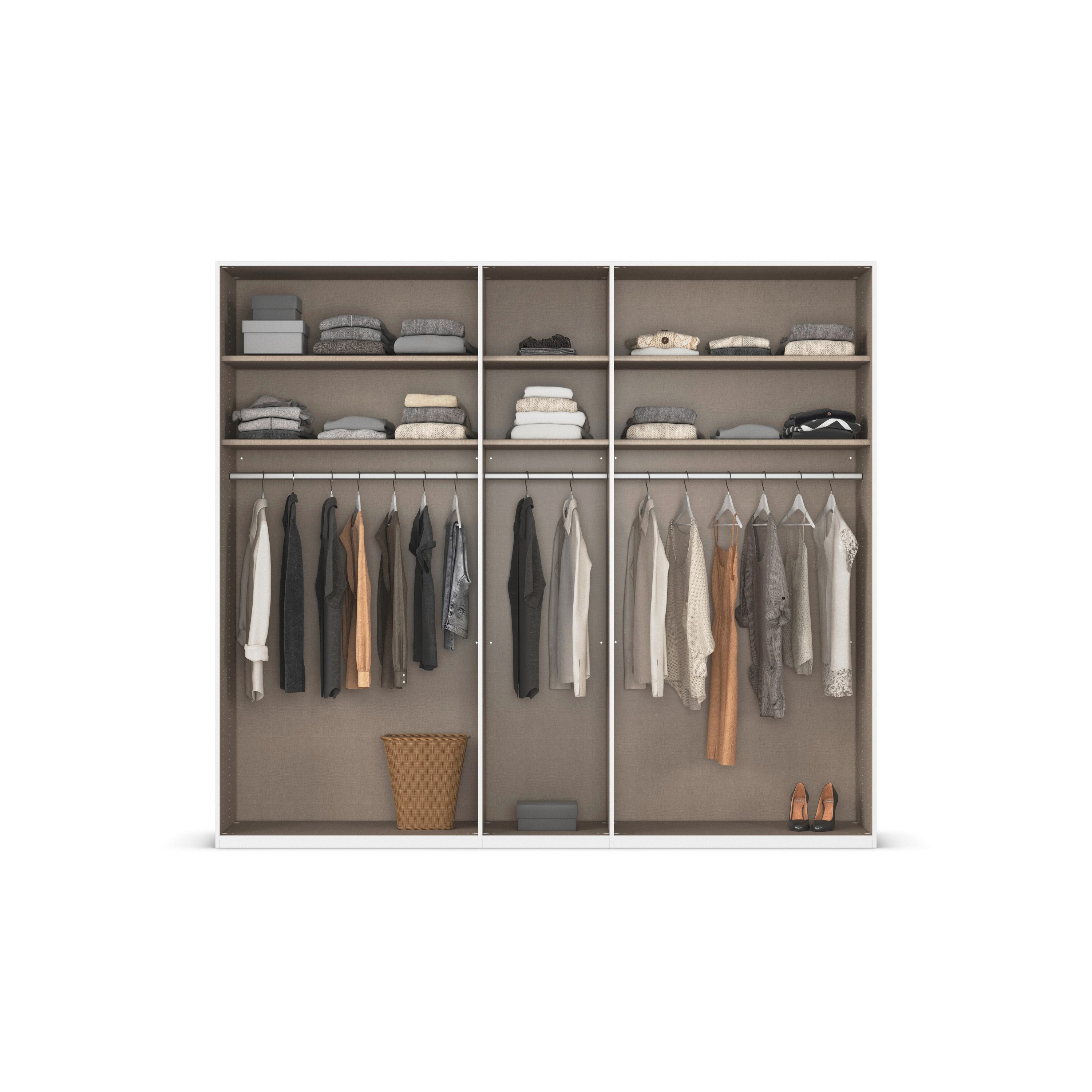 rauch Draaideurkast Kledingkast Kast Garderobe Slaapkamerkast EVELYN in elegante stijl, veel opbergruimte 4 breedtes en 2 hoogtes made in germany