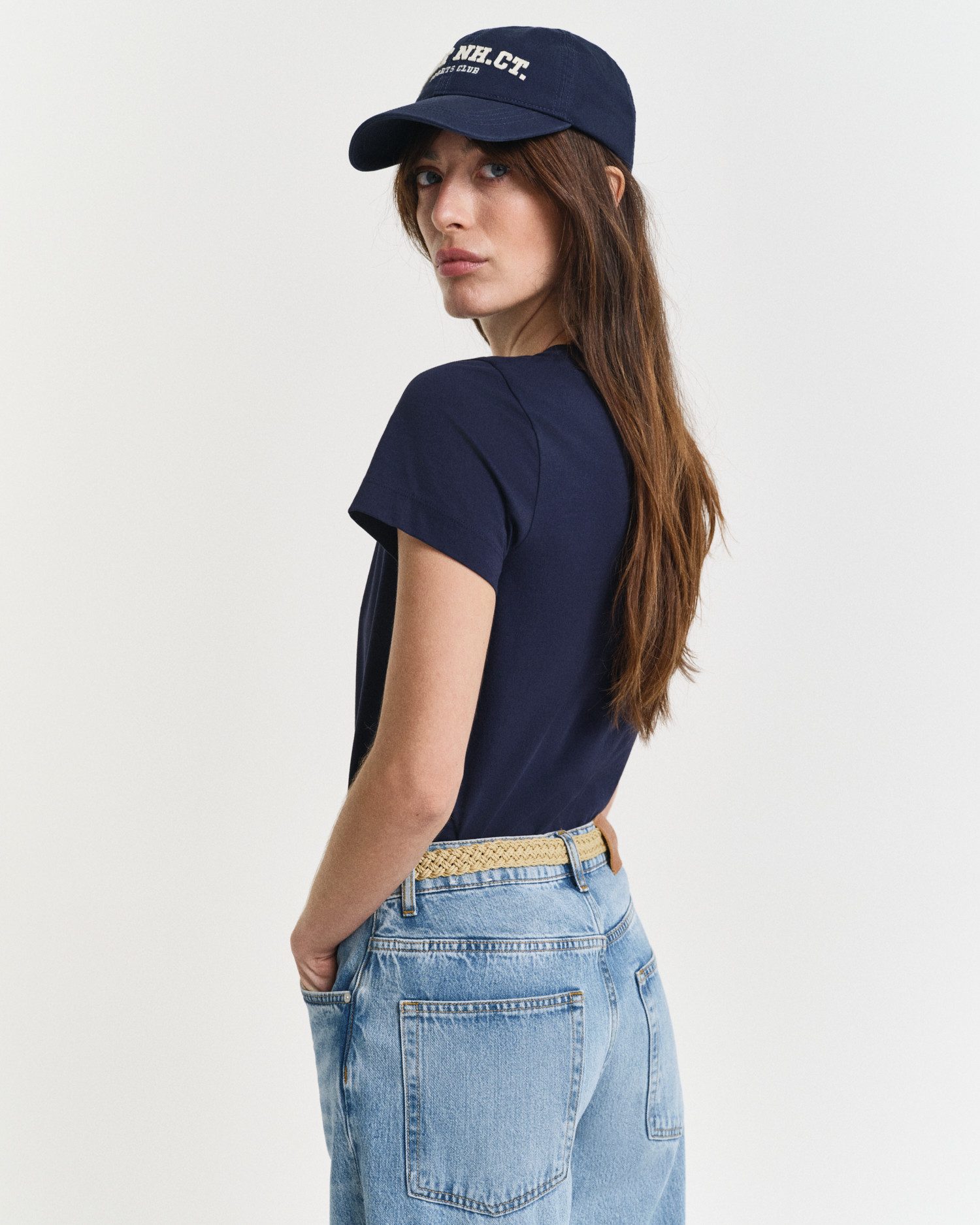 Gant T-shirt REG SHIELD KA T-SHIRT met een klein geborduurd wapenschild op de borst