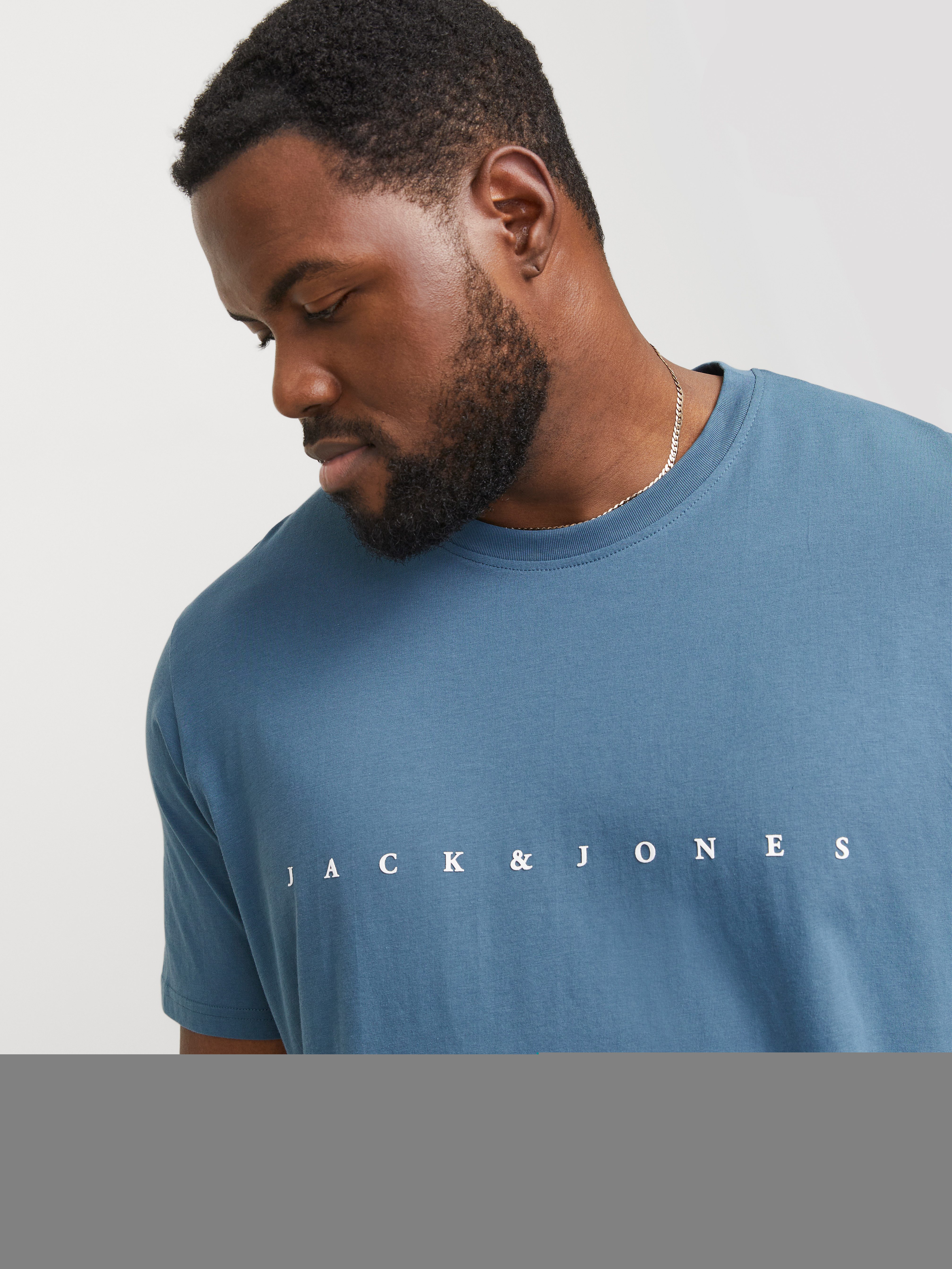 Jack & Jones PlusSize Shirt met ronde hals JJESTAR JJ TEE SS NOOS PLS