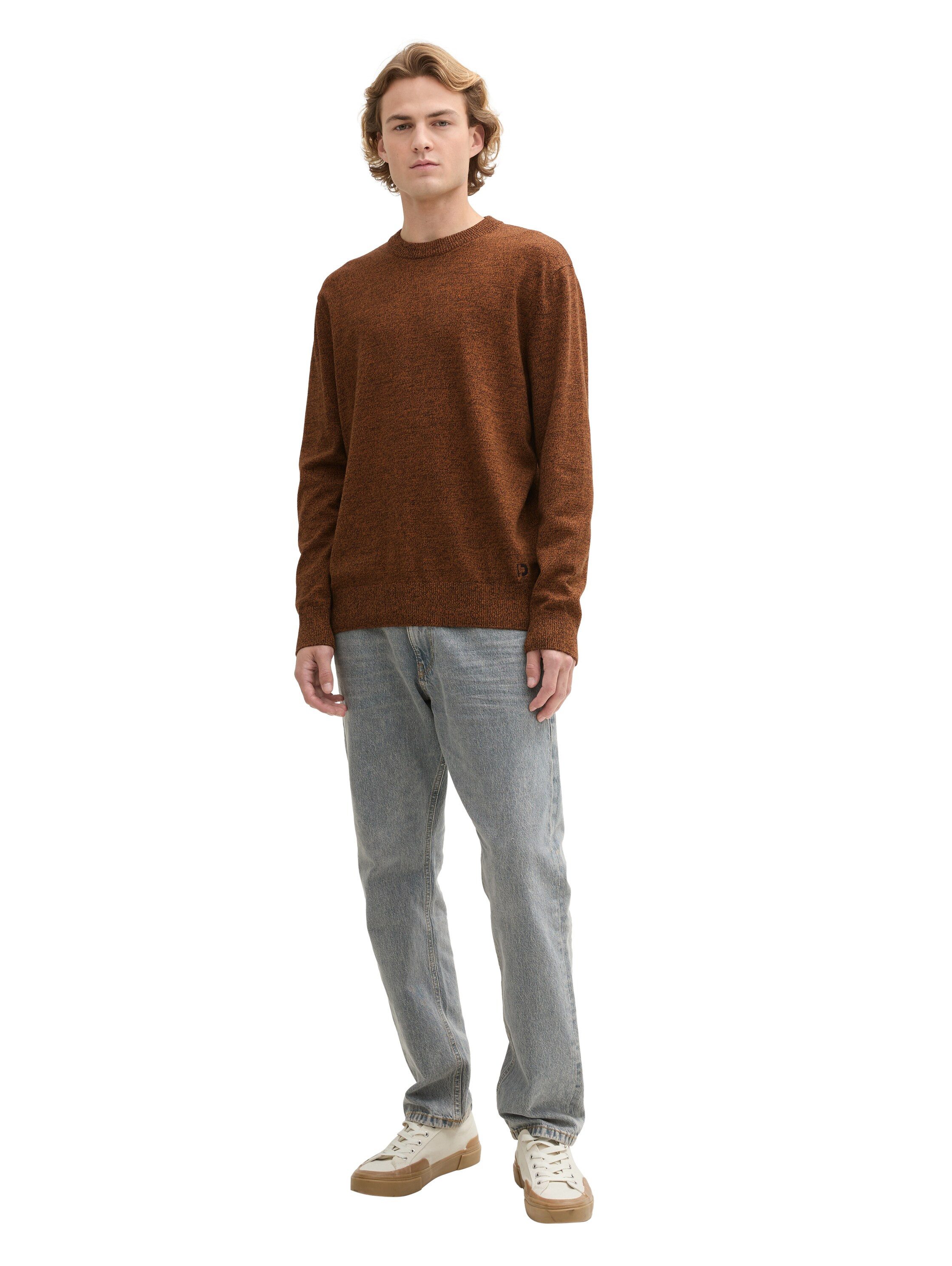 Tom Tailor Denim Gebreide trui in gemêleerde look