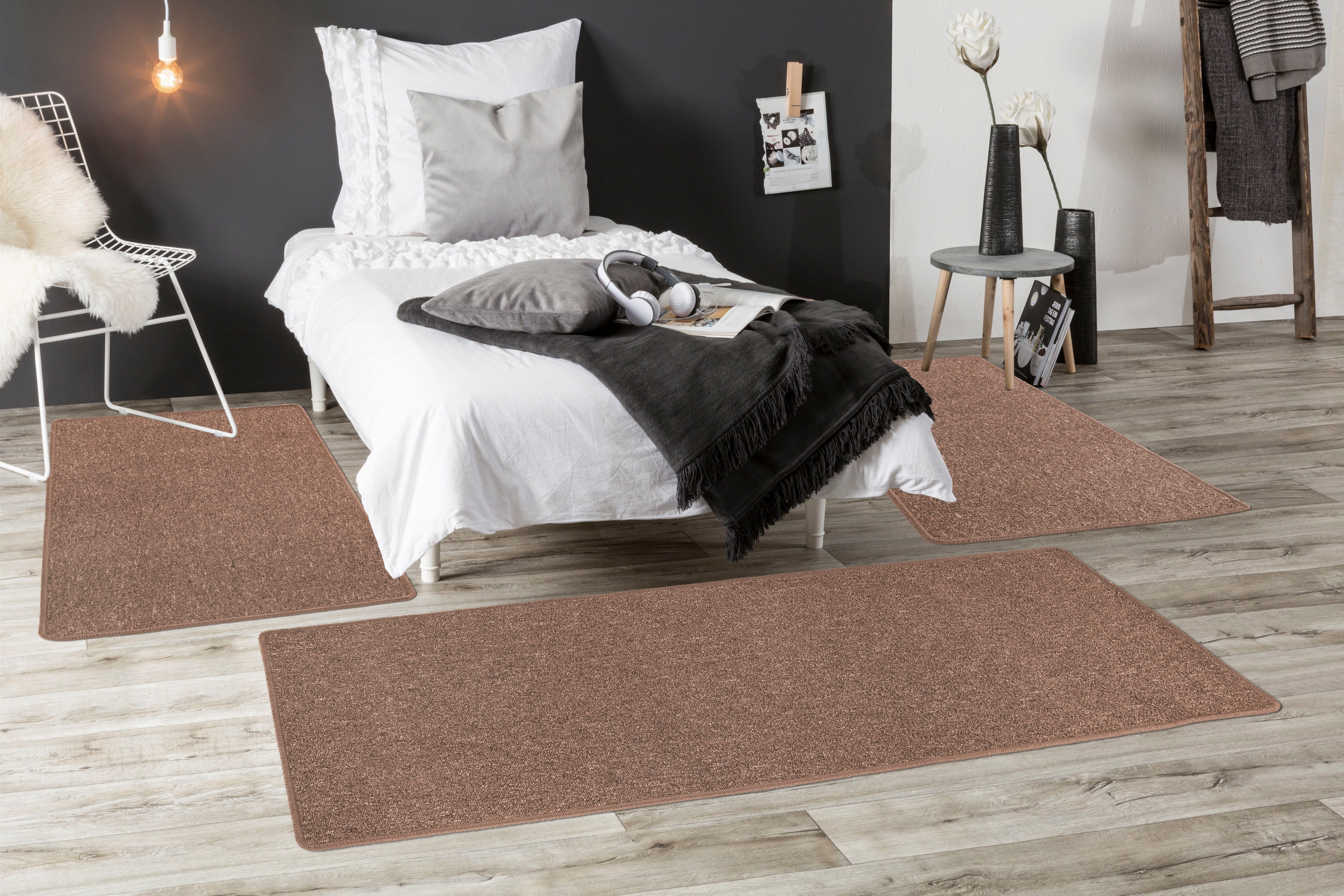 Andiamo Set slaapkamerkleedjes Luton, Made in Germany Slaapkamerkleed, loper-set voor de slaapkamer, gemêleerde look
