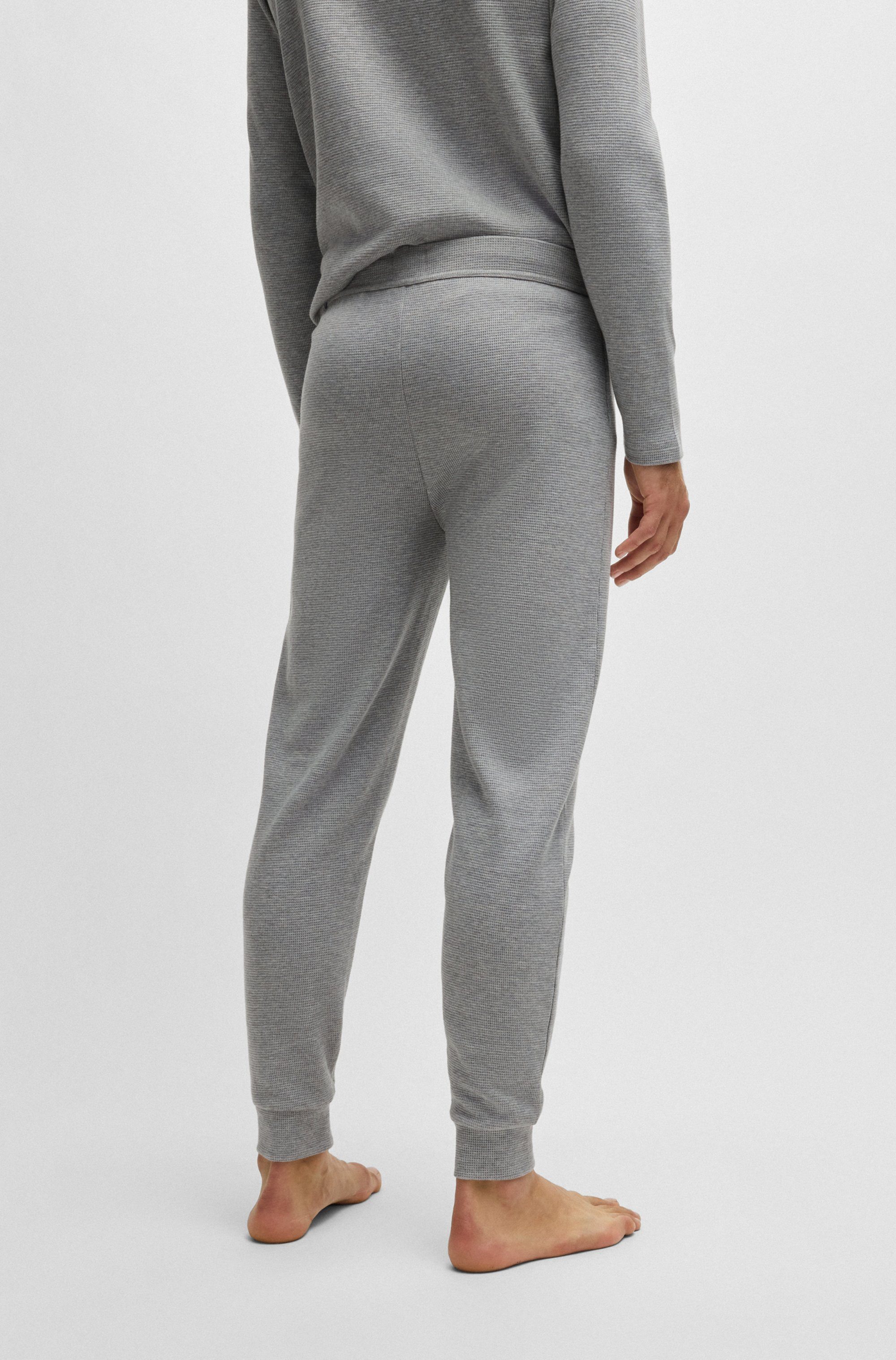 BOSS Pyjamabroek Waffle Pants Cuf