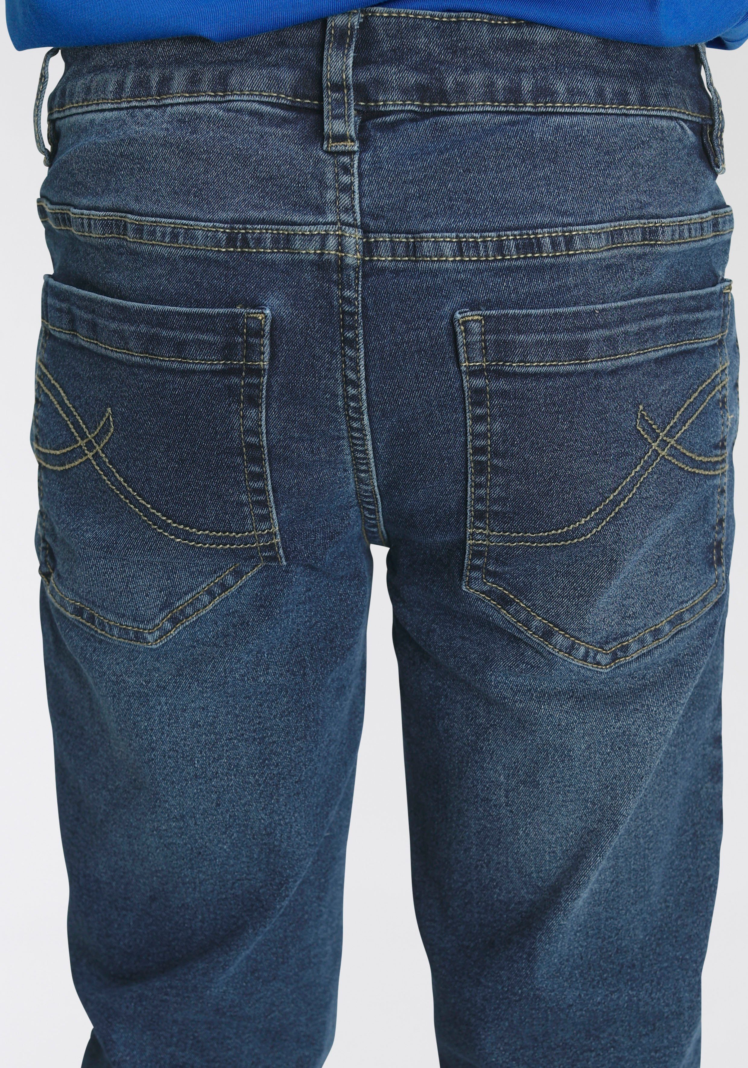 KIDSWORLD Stretch jeans Met smalle pijpen Regular fit, smalle pasvorm, met verstelbare elastiek