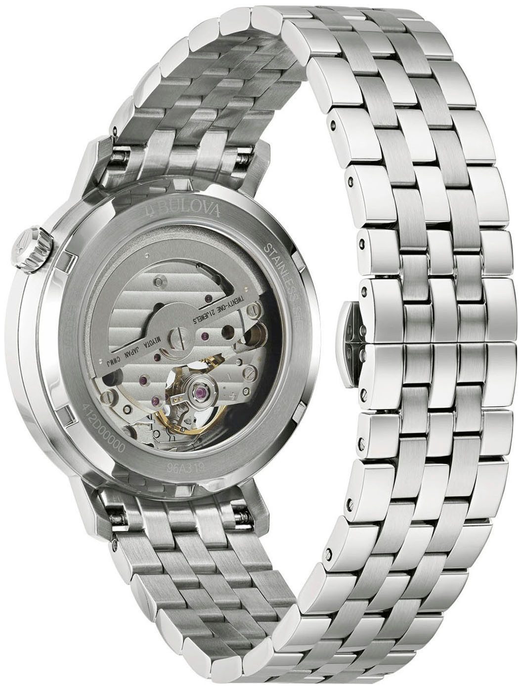 Bulova Automatisch horloge Horloge, herenhorloge, mechanisch horloge, leren band, analoog