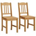 home affaire stoel (set, 2 stuks) beige