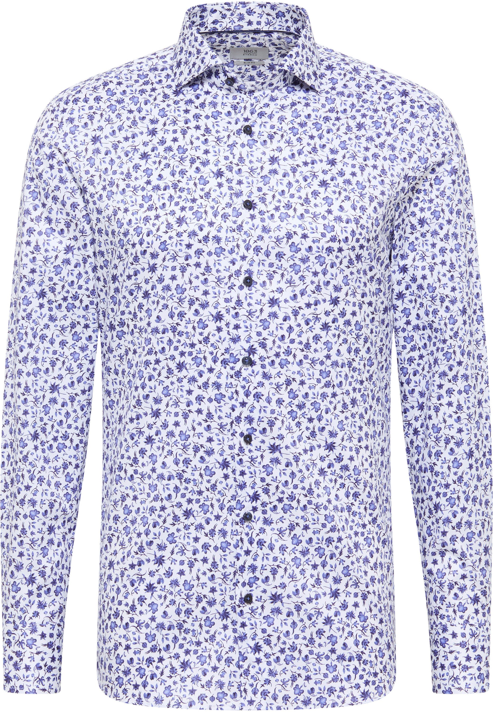 Eterna Overhemd met lange mouwen Slim fit NON IRON (strijkvrij)