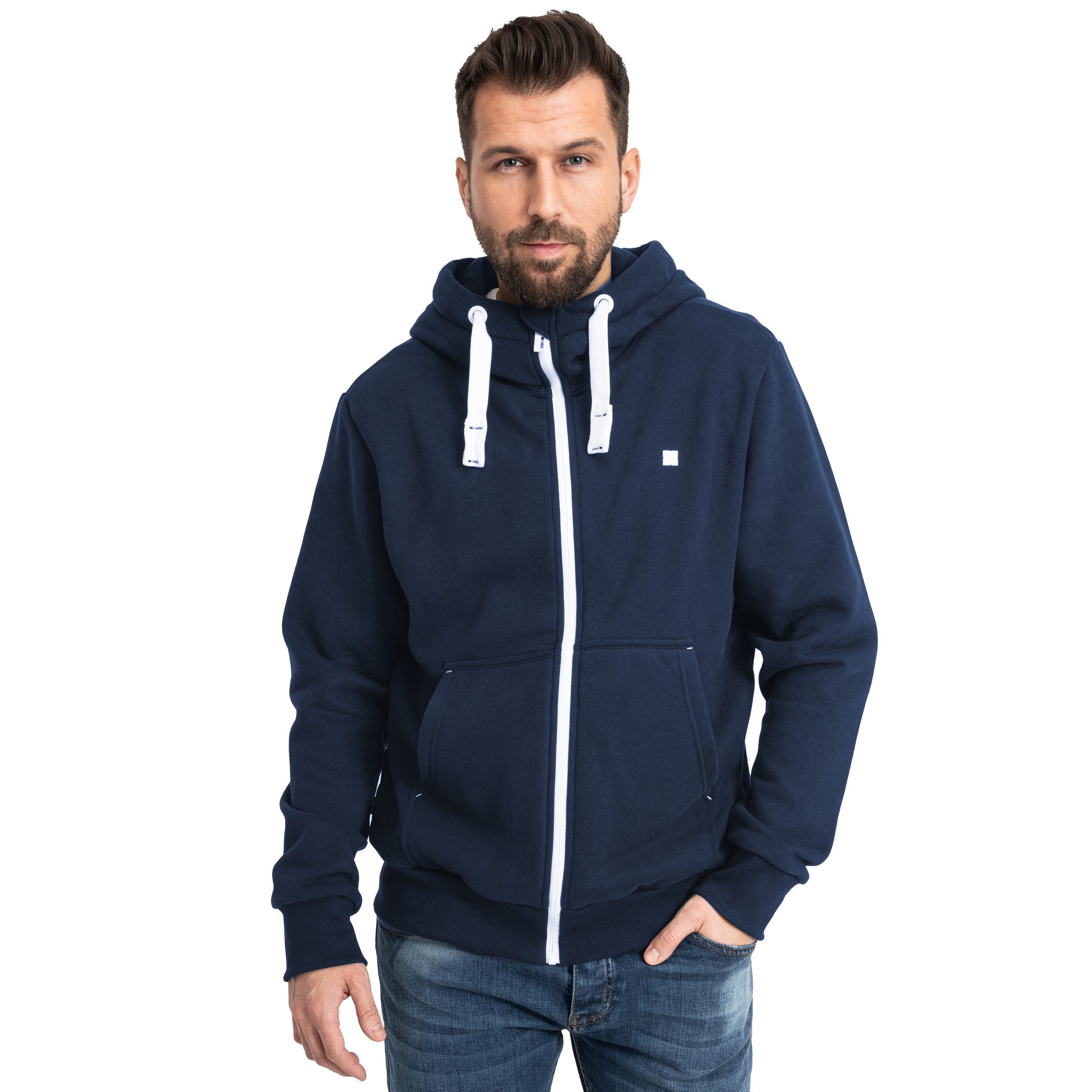 DEPROC Active Hoodie FinnCMYK II MEN zachte fleecejack met kangoeroezak