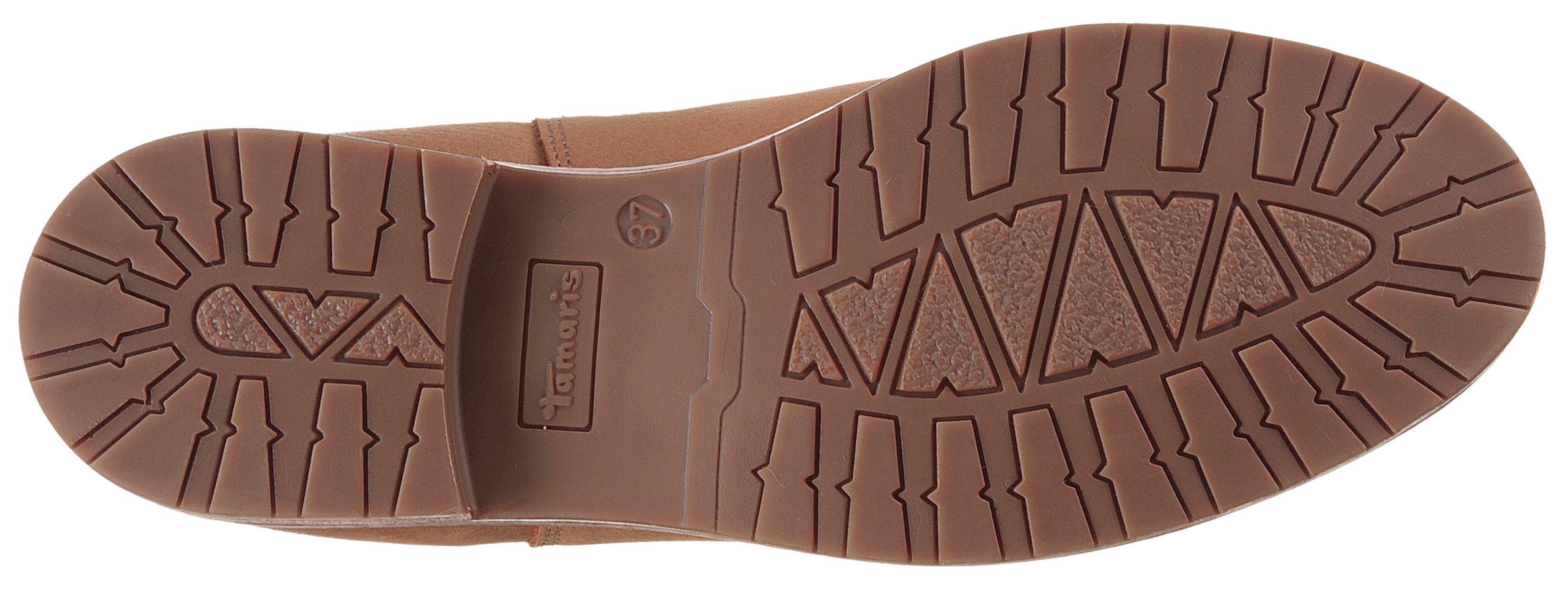 Tamaris Chelsea-boots hakken, enkellaars, zakelijke schoen, instaplaarzen, aantrek-lus