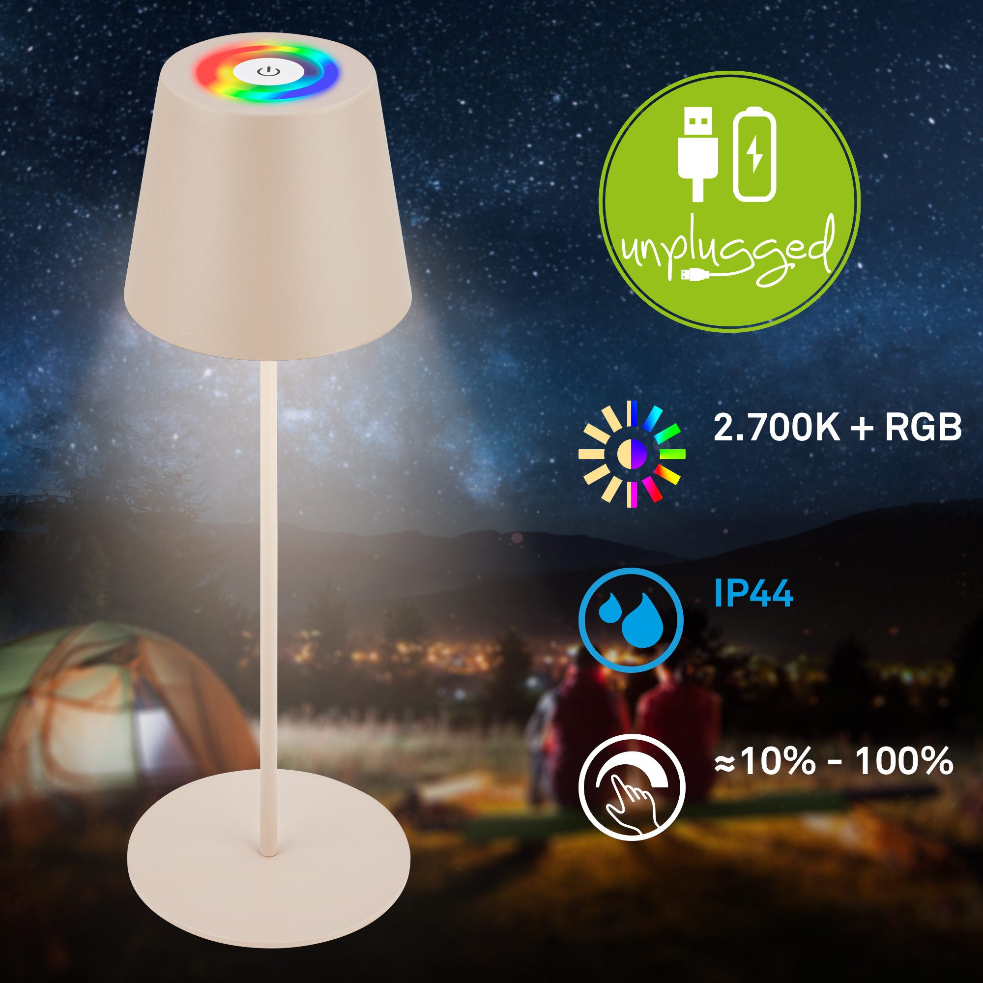 Briloner Leuchten Led-tafellamp Calida
