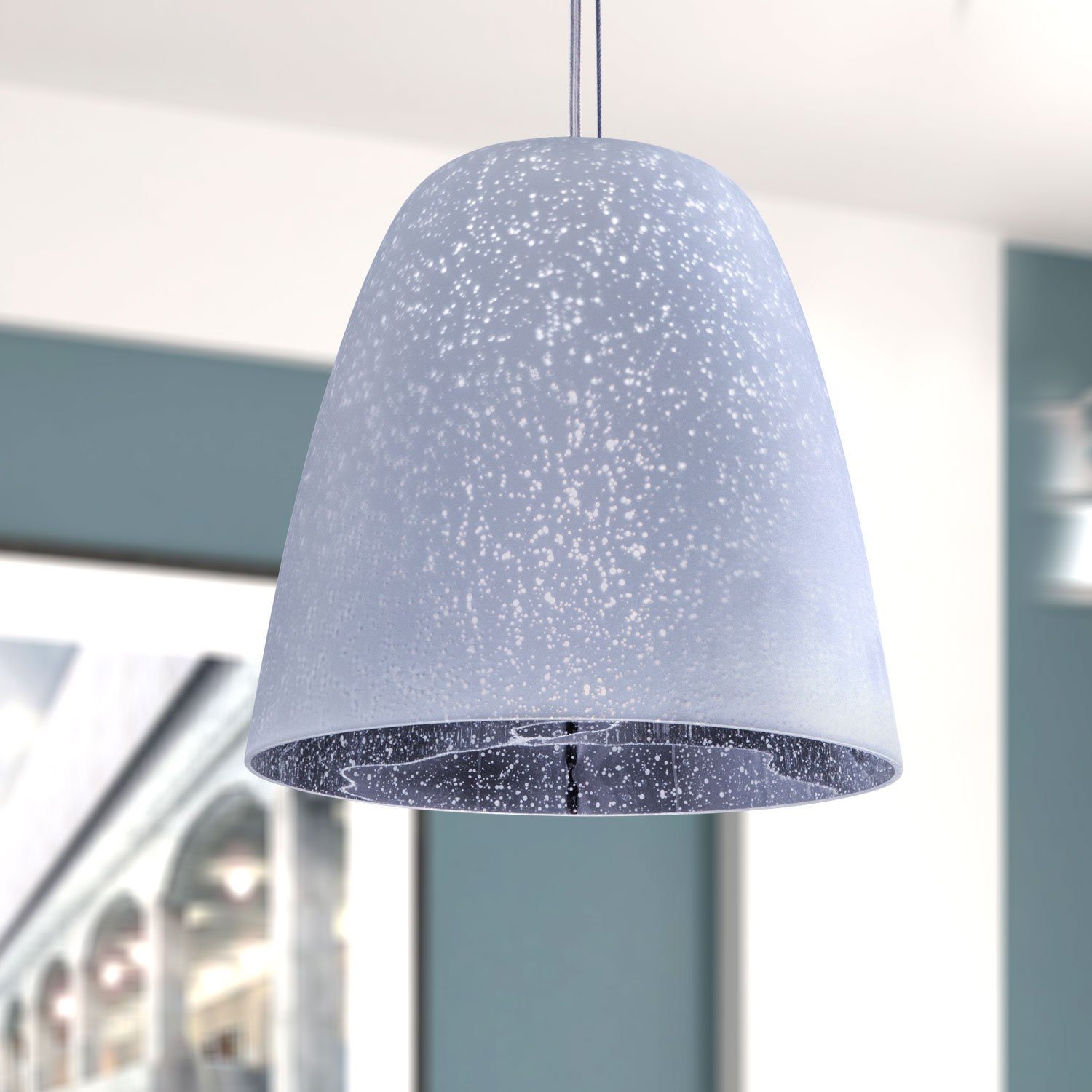 Paco Home Hanglamp Starlet Plafondlamp led glas woonkamer slaapkamer in hoogte verstelbaar E27