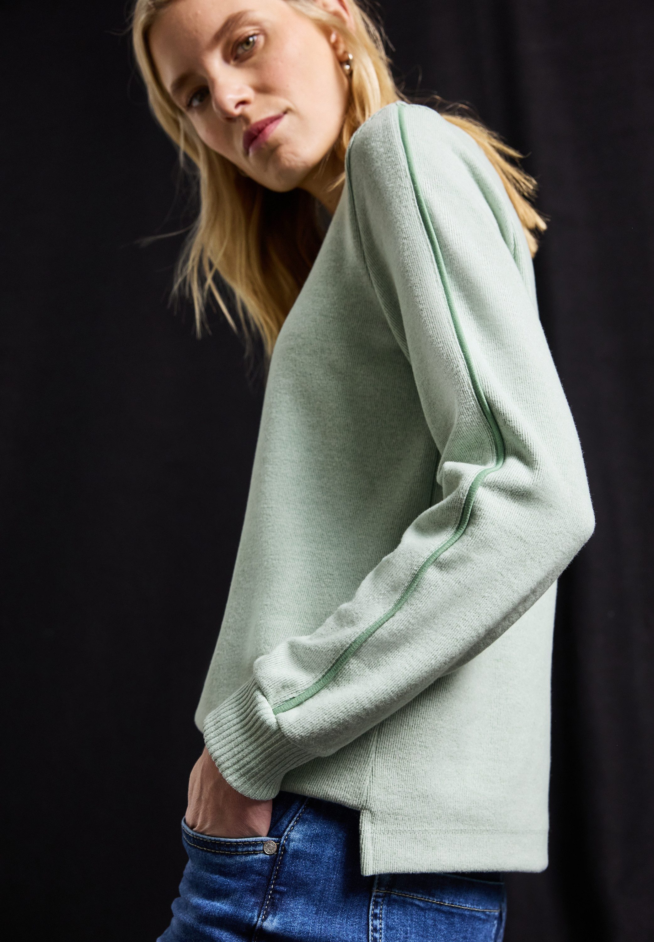 STREET ONE Gebreide trui LTD QR cosy Shirt