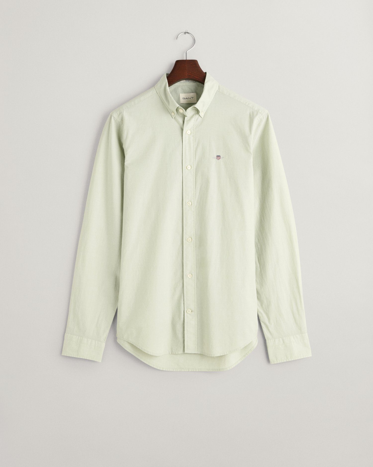 Gant Overhemd met lange mouwen Slim fit poplin overhemd licht slijtvast easy care