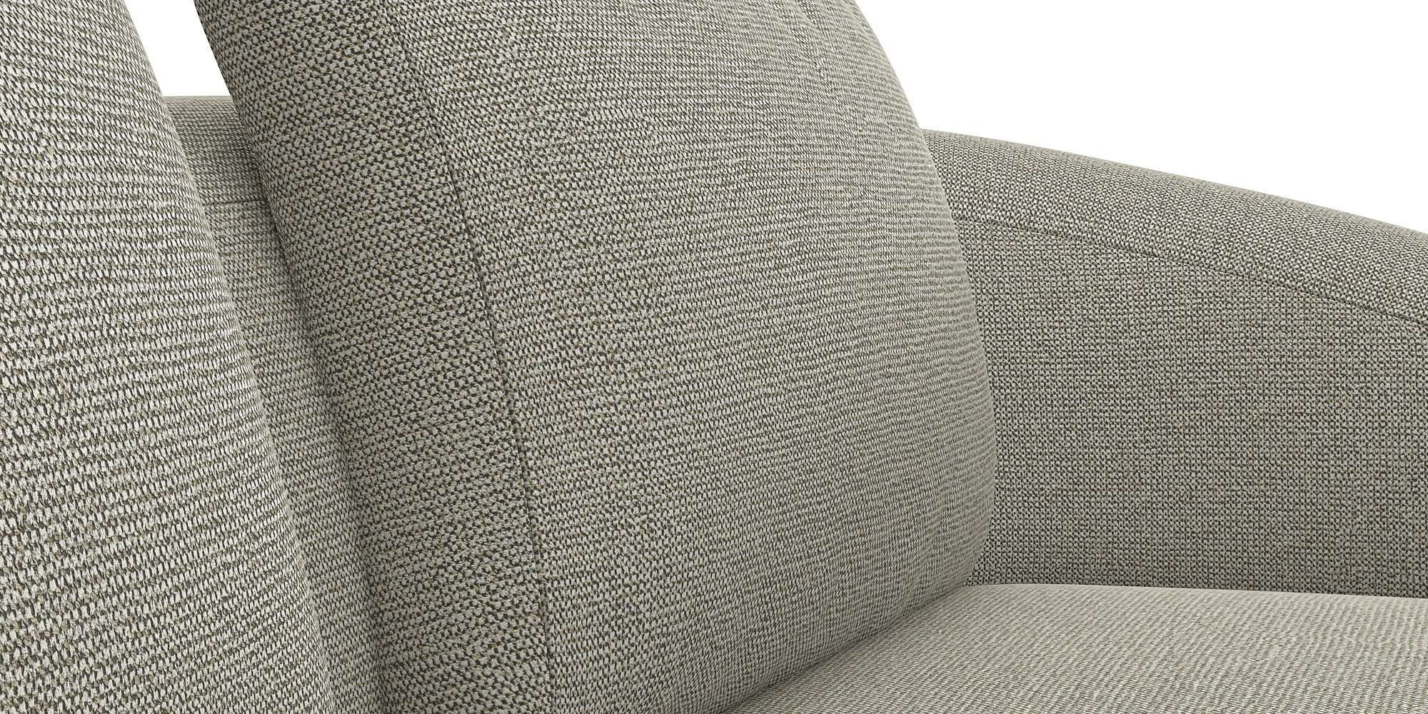 FLEXLUX Hoekbank Torino, rond, L-vorm, bankhoek met ottomane Modern, organisch bankontwerp, koudschuim, golfvering