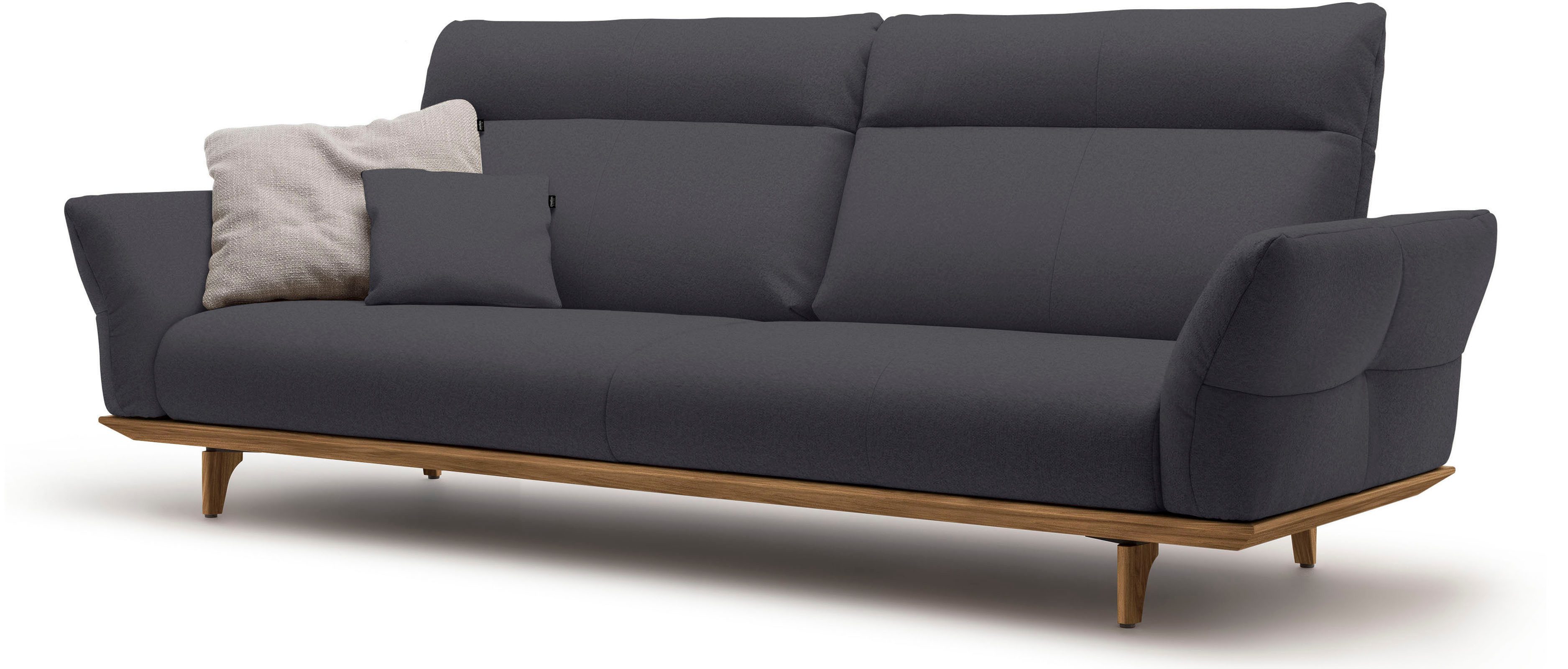 Creation BY ROLF BENZ 4-zitsbank Hs.460 Onderstel in walnotenhout, walnotenhouten poten, breedte 248 cm