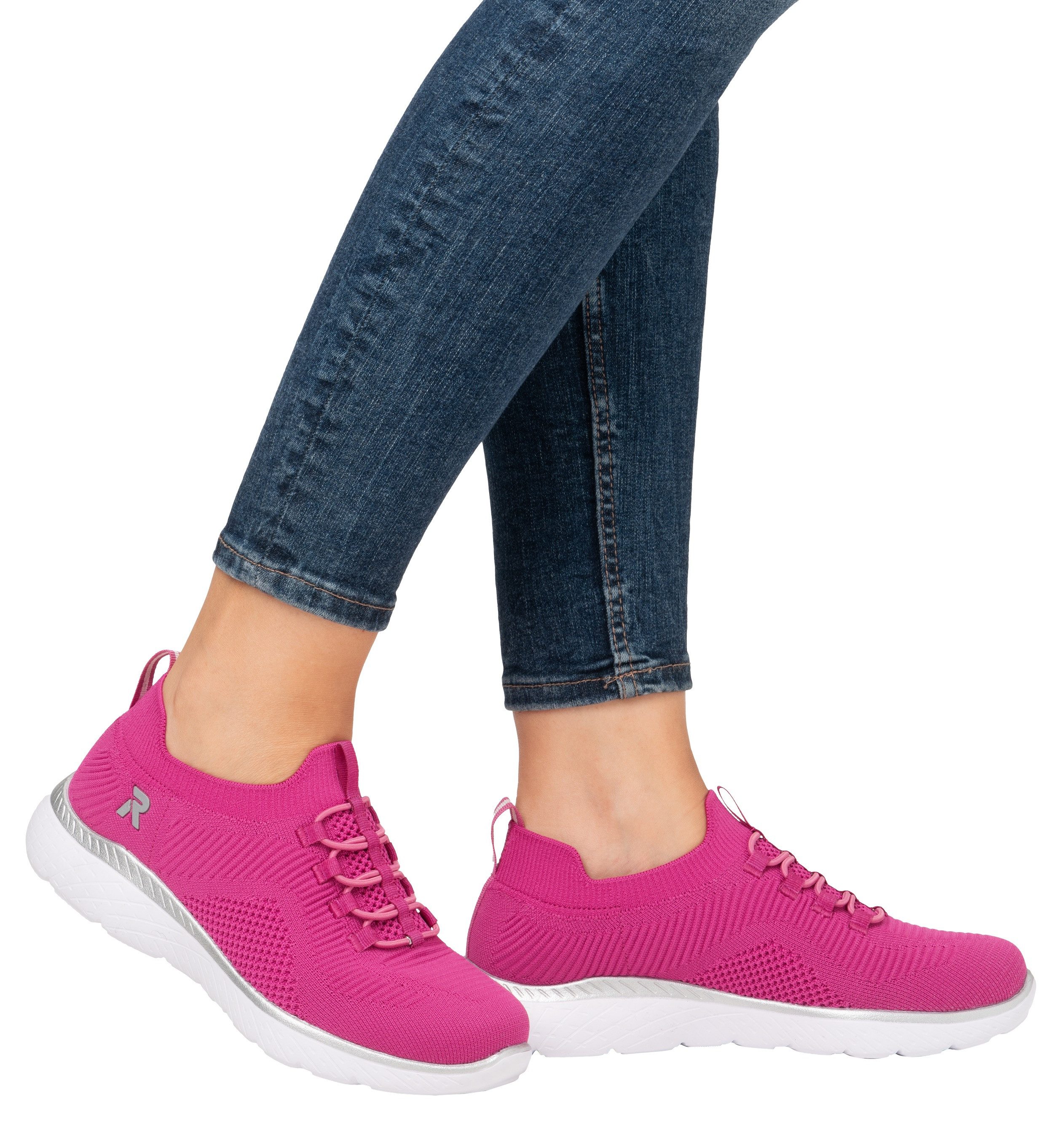 RIEKER Sport Slip-on sneakers , slipper, vrijetijdsschoen, instapschoen met elastische instap