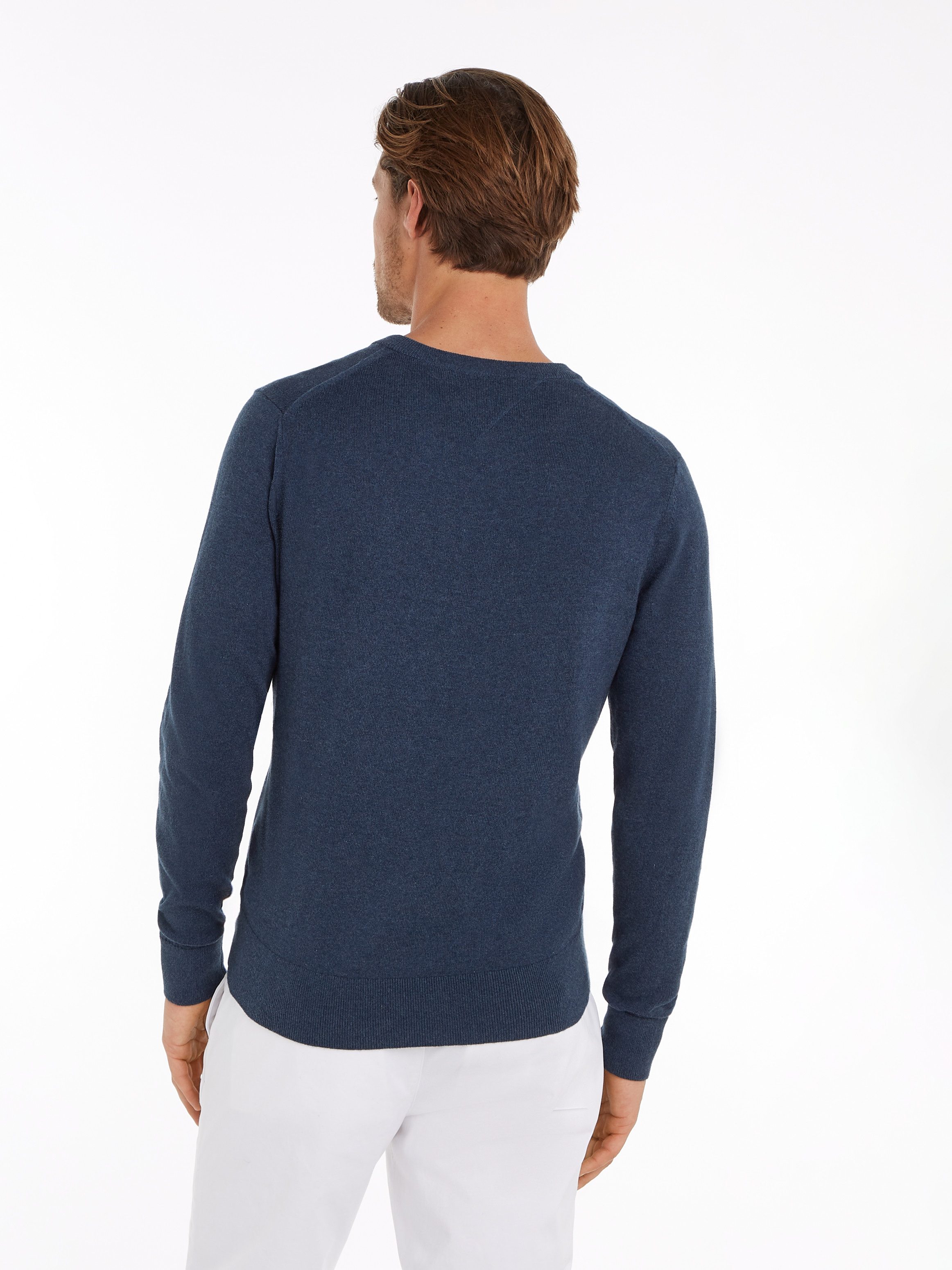Tommy Hilfiger Trui met V-hals PIMA ORG CTN CASHMERE V NECK