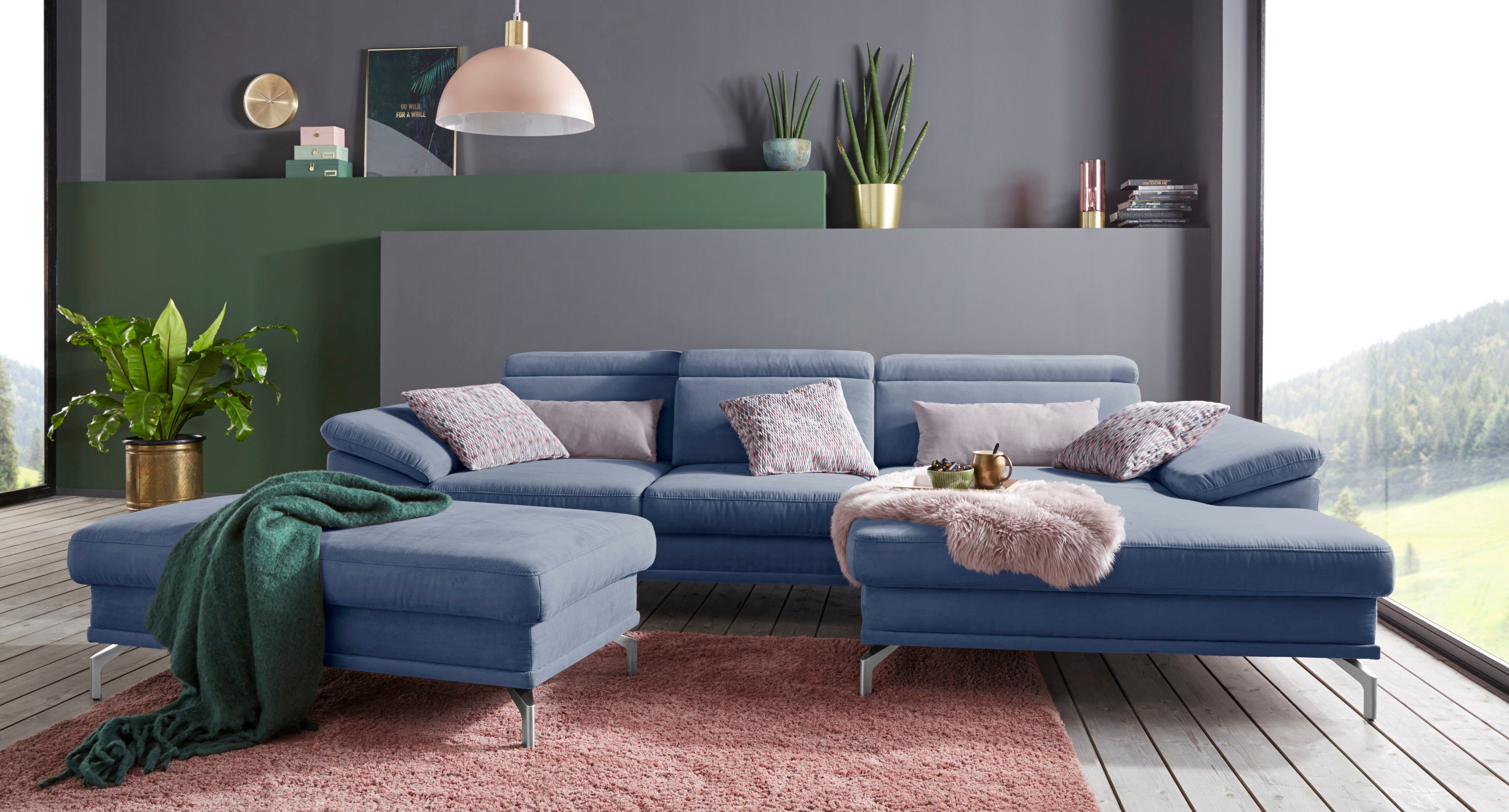 sit&more Hoekbank Scorpio L-vorm inclusief zitdiepteverstelling, naar keuze met verstelbaar hoofdeind