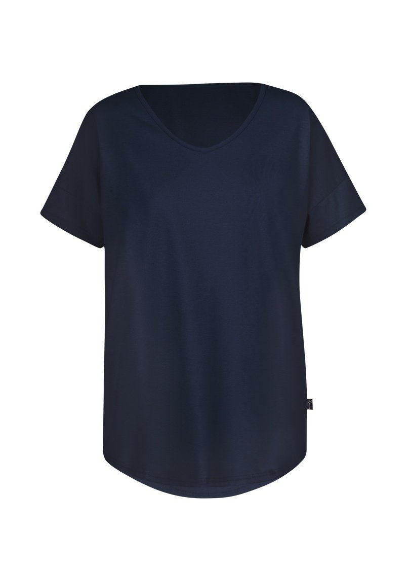 Trigema T-shirt TRIGEMA oversized T-shirt met V-hals (1-delig)