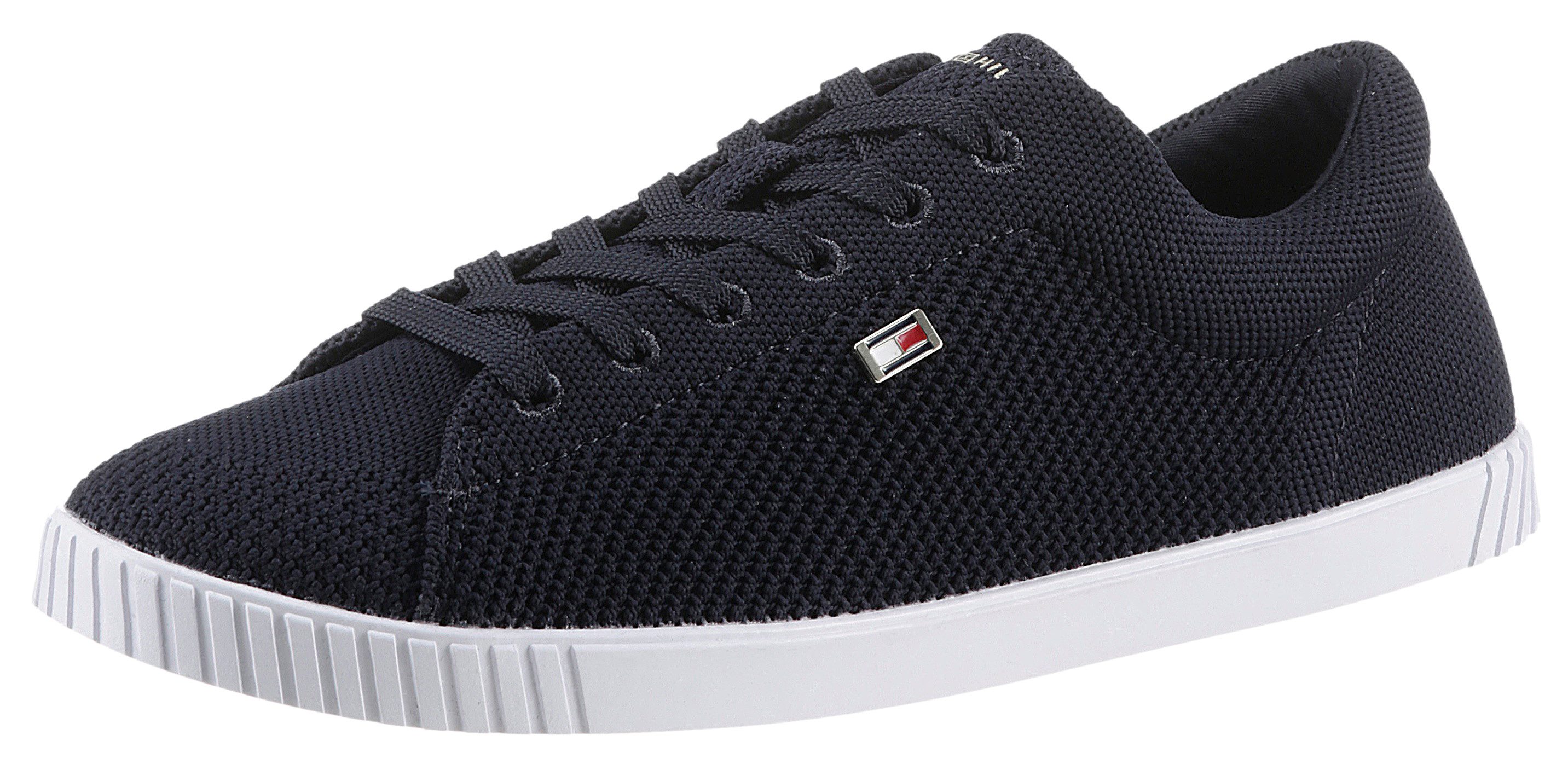 Tommy Hilfiger Sneakers FLAG LACE UP SNEAKER KNIT , vrijetijdsschoen, lage schoen, veterschoen met...