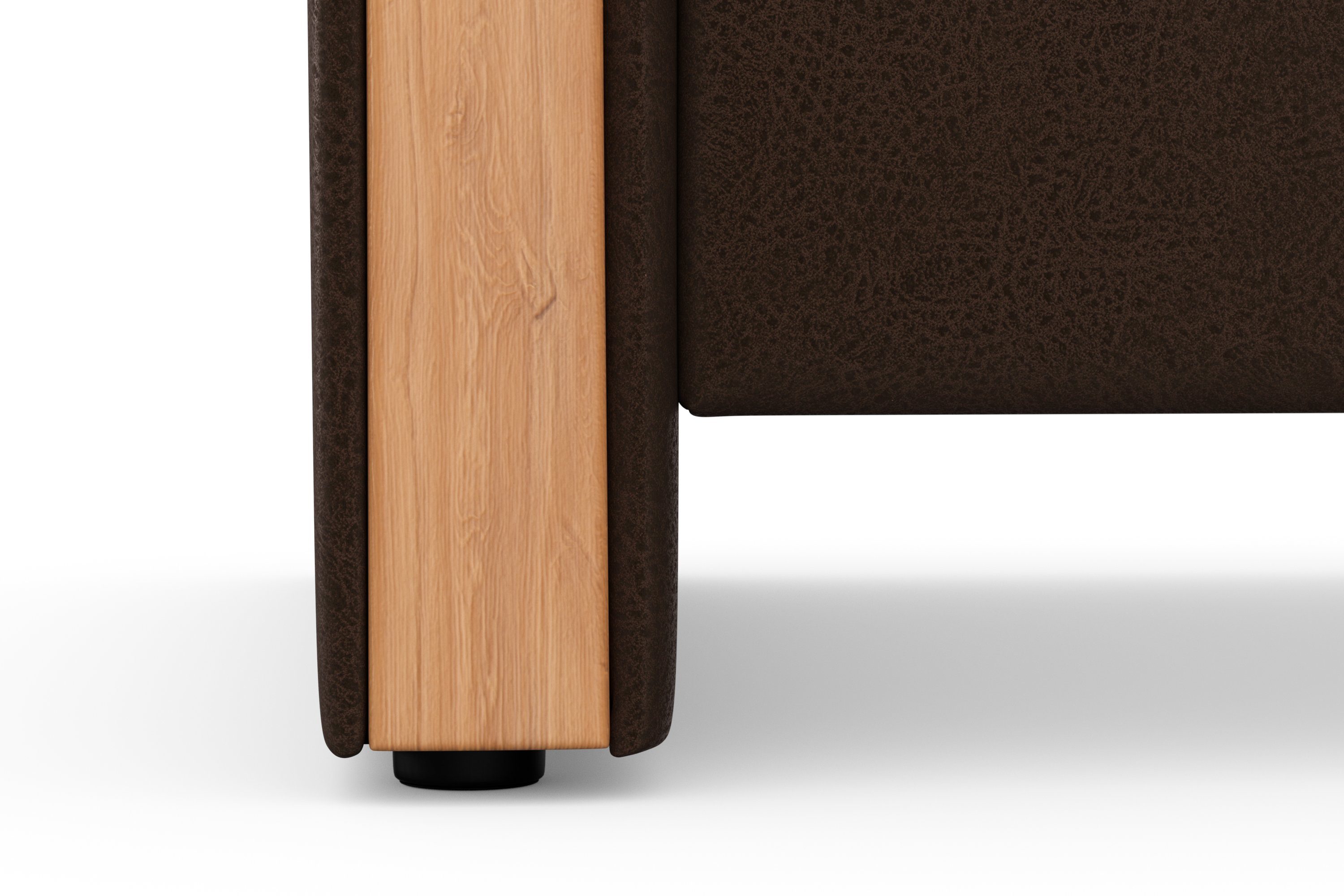 Home affaire 2-zitsbank Dangast Verstelbare hoofdsteun, houten frontlijsten, naar keuze ook in Easy clean bekleding