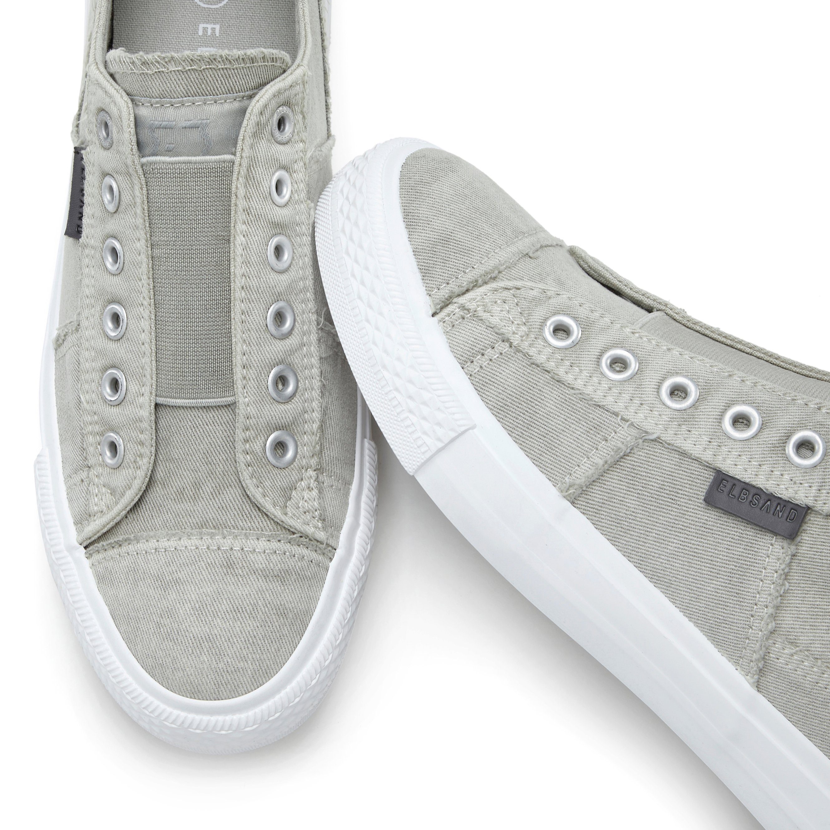 Elbsand Sneakers Halfschoen, slippers, vrijetijdsschoen, uit textiel, comfortabele elastische inzet, lage schoen, casual schoen, slipper
