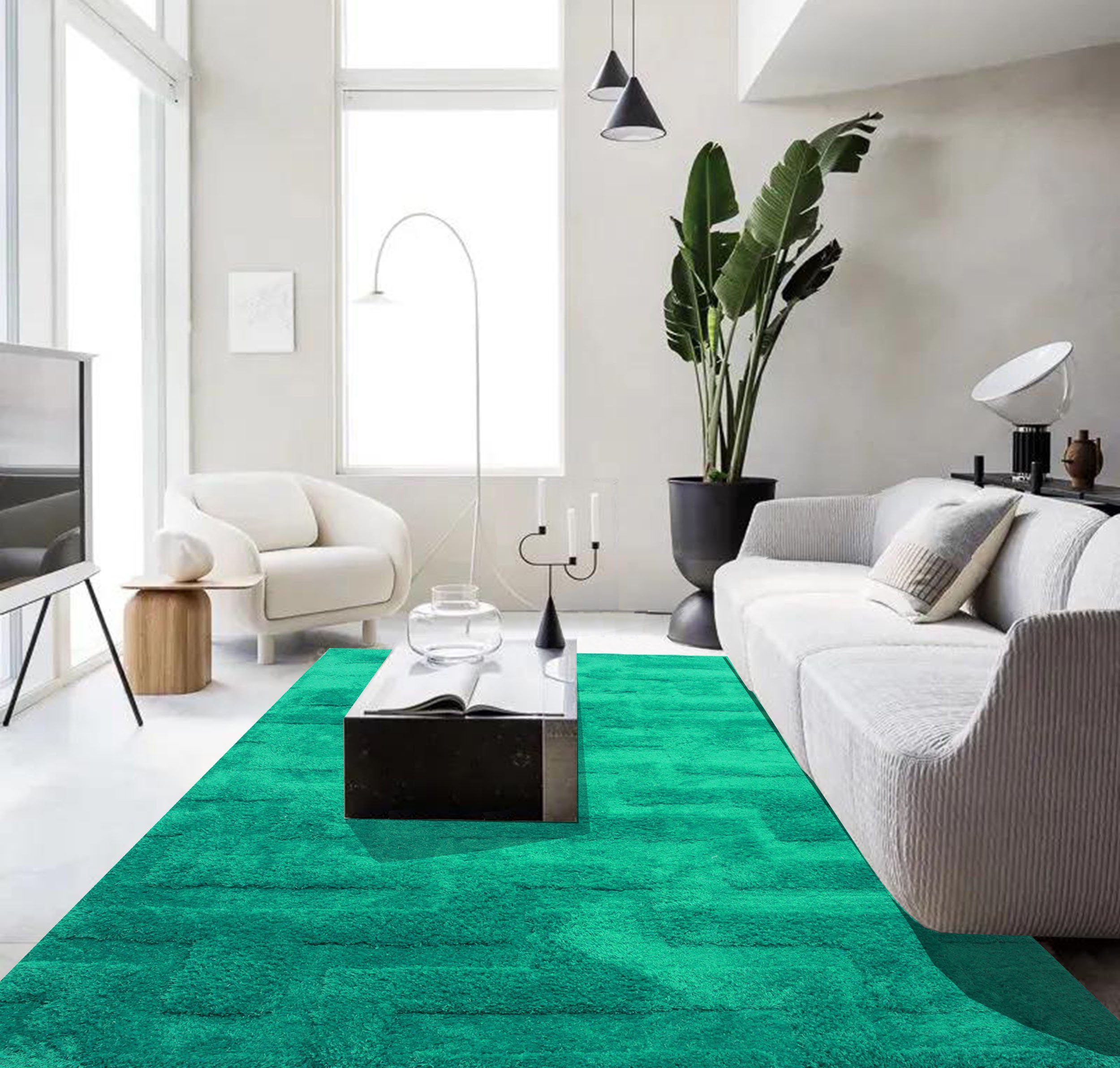 LeGer Home by Lena Gercke Hoogpolig vloerkleed Jolina Shaggy-vloerkleden, reliëfstructuur, woonkamer, slaapkamer
