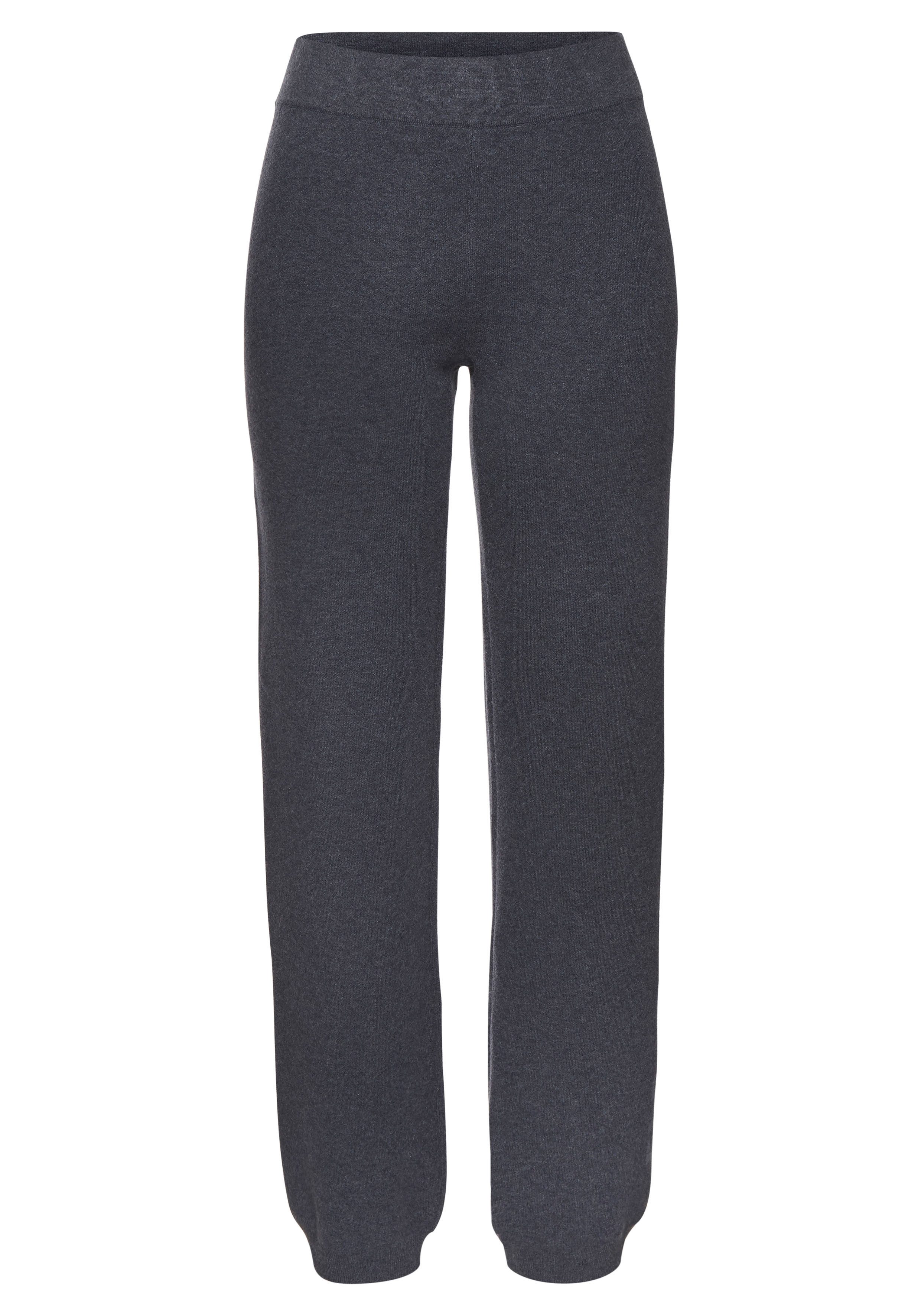 Elbsand Tricotbroek met gebreid logo van hoogwaardige fijnbrei loungewear