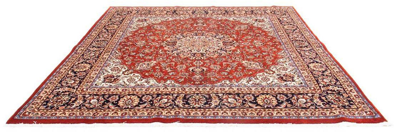 morgenland Hoogpolige loper Keshan bloemmotief blu scuro 266 x 68 cm Handgeknoopt