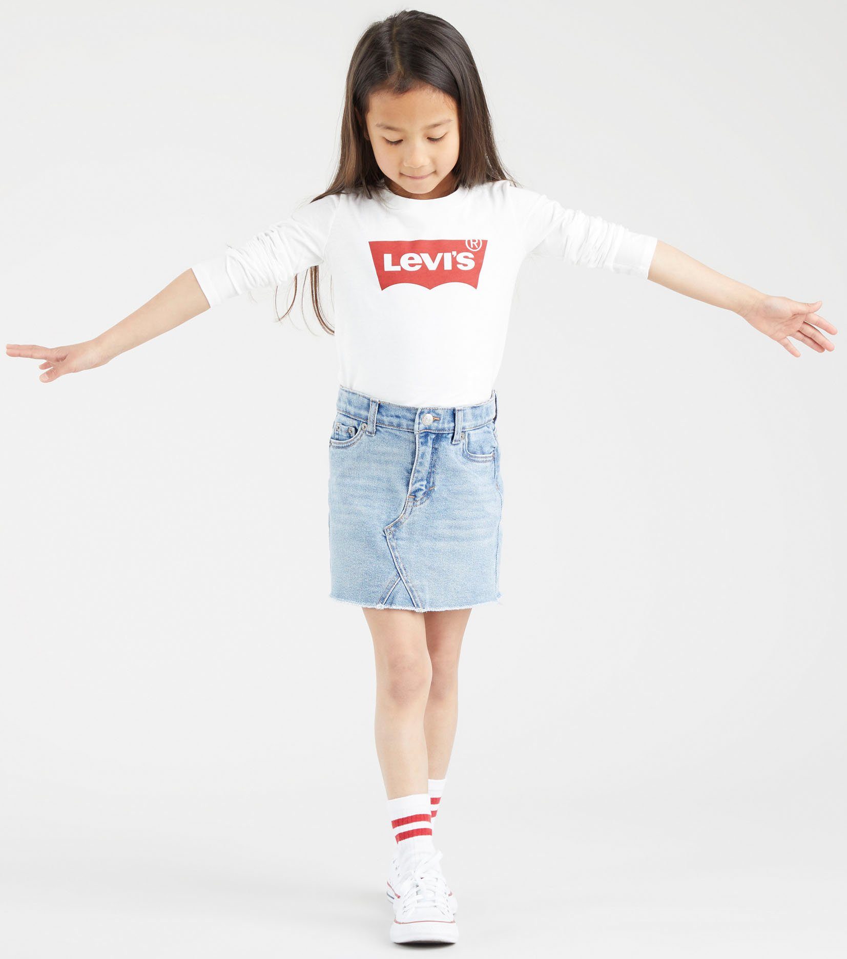 Levi's Kidswear Shirt met lange mouwen LS BATWING TEE