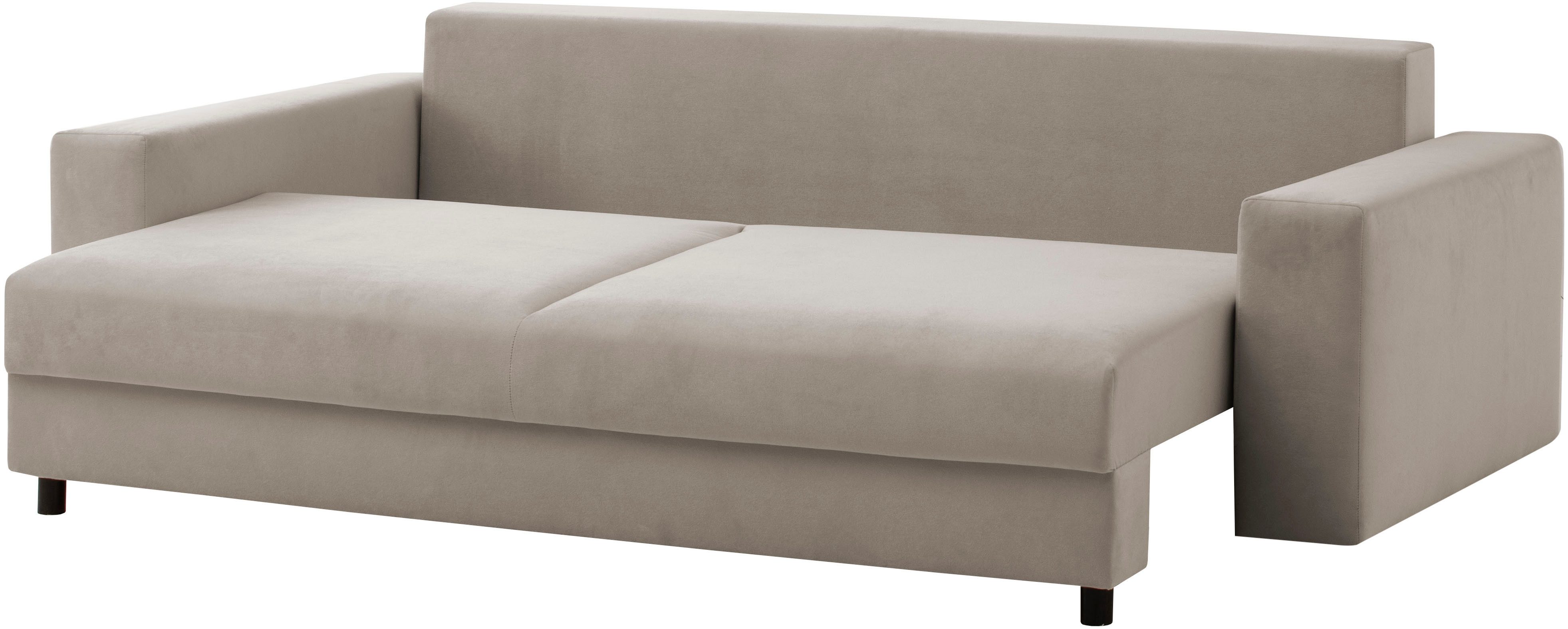 LeGer Home by Lena Gercke Slaapbank Imoga, kussen met slaapfunctie, 3-zits bank, bank met bedlade in moderne kleuren en stoffen, bedfunctie, ligoppervlak: 200x150 cm