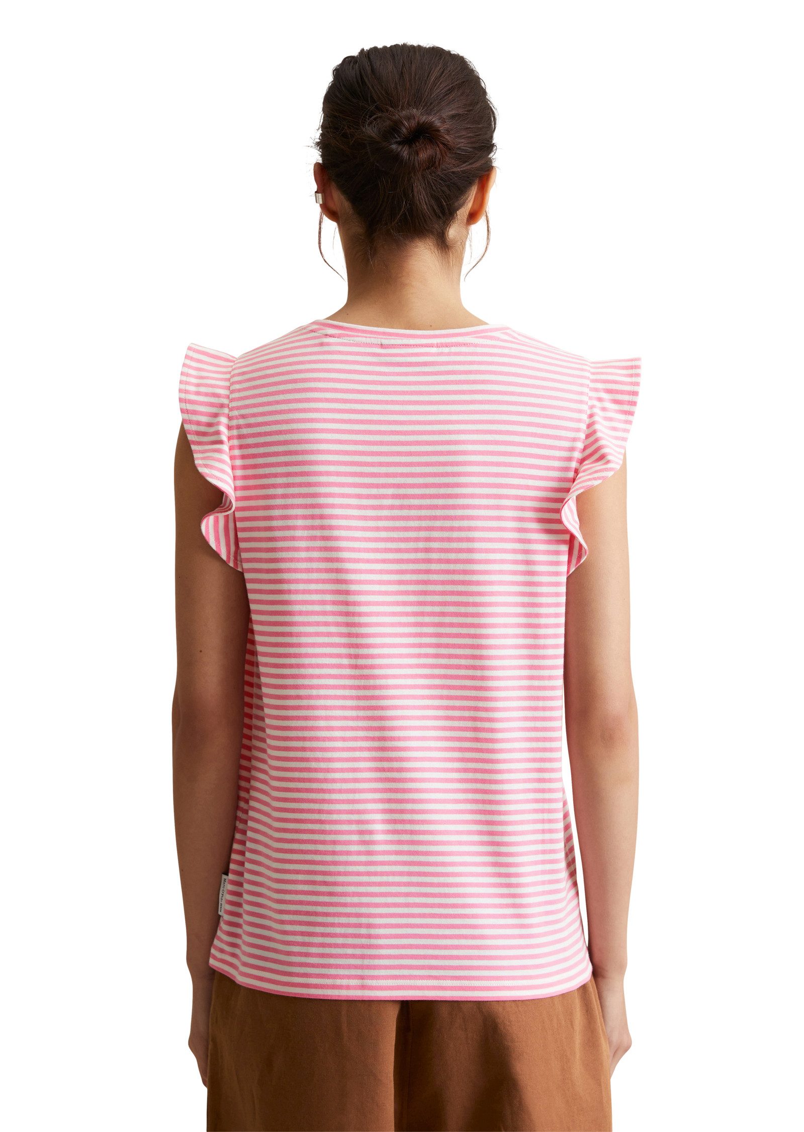 Marc O'Polo DENIM T-shirt met tijdloos streepjespatroon