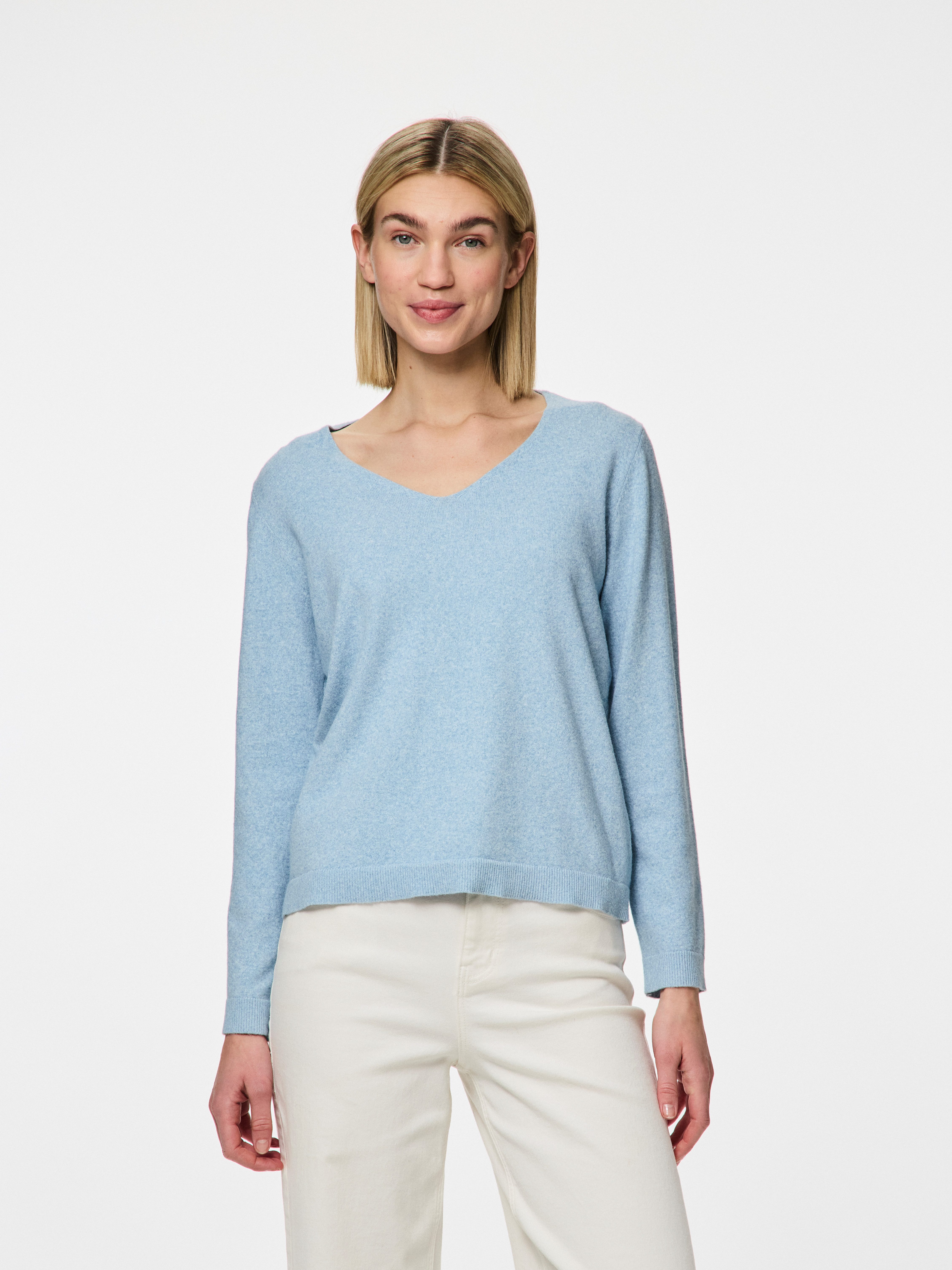 pieces Trui met V-hals PCBREE LS V-NECK KNIT NOOS BC