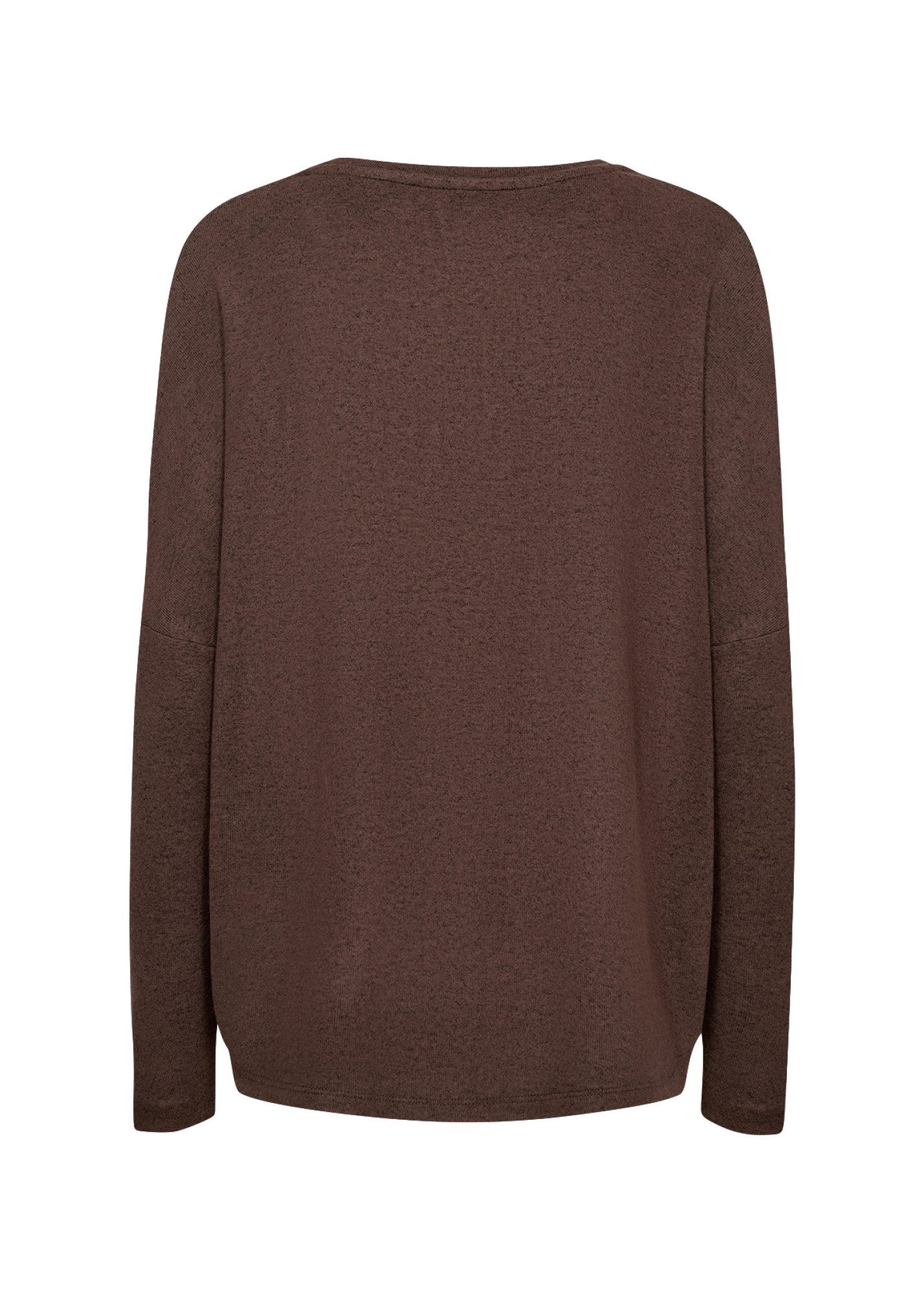 soyaconcept Shirt met ronde hals SC-BIARA 1 comfortabele trui, elastische viscosekwaliteit in gemêleerde uitstraling