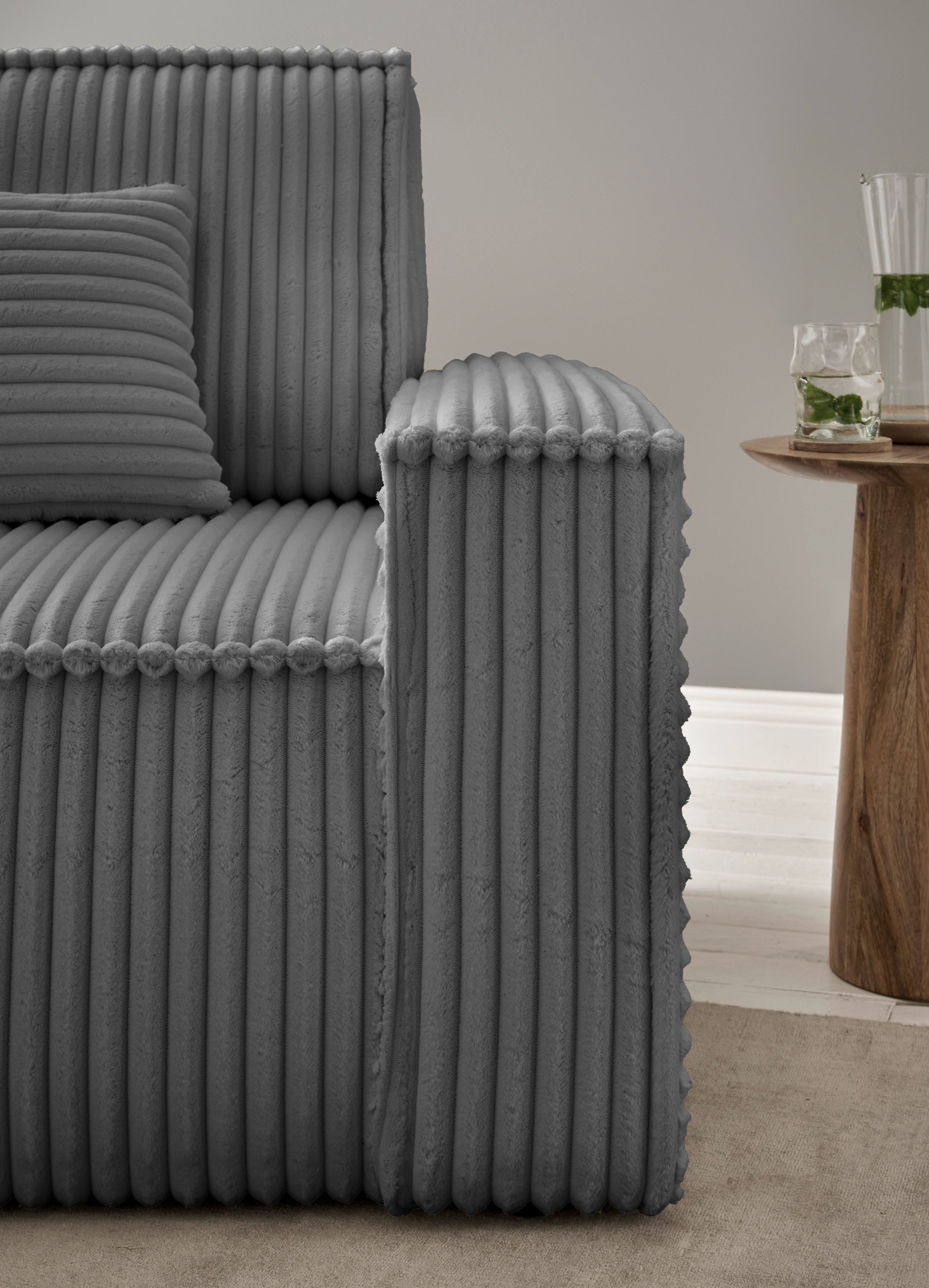 andas Loveseat Finnley Loveseat en hocker als set, passend bij de bekleding-serie Finnley (2-delig)