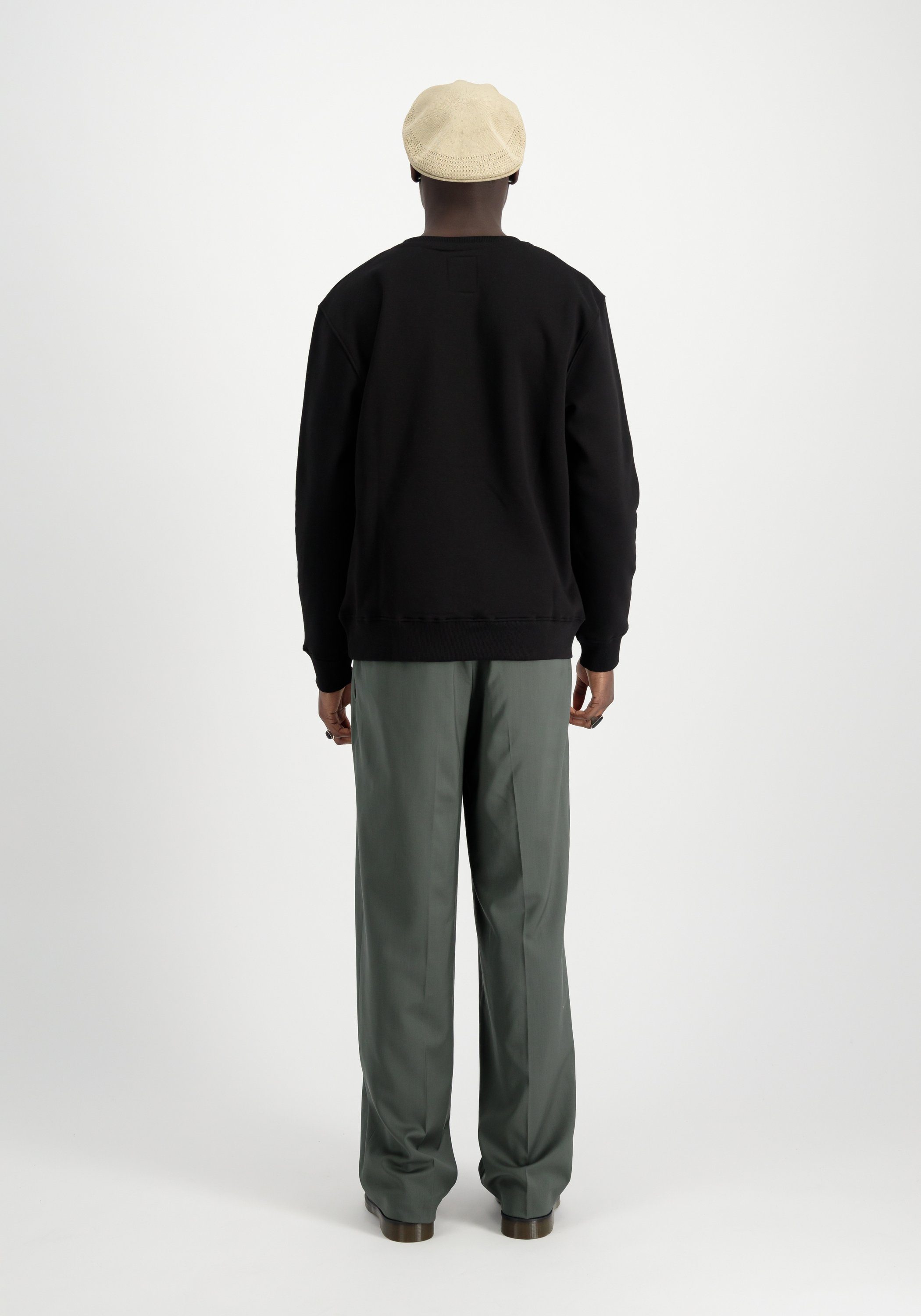 Alpha Industries Sweater Men Sweatshirts Basic Sweater Carbon
