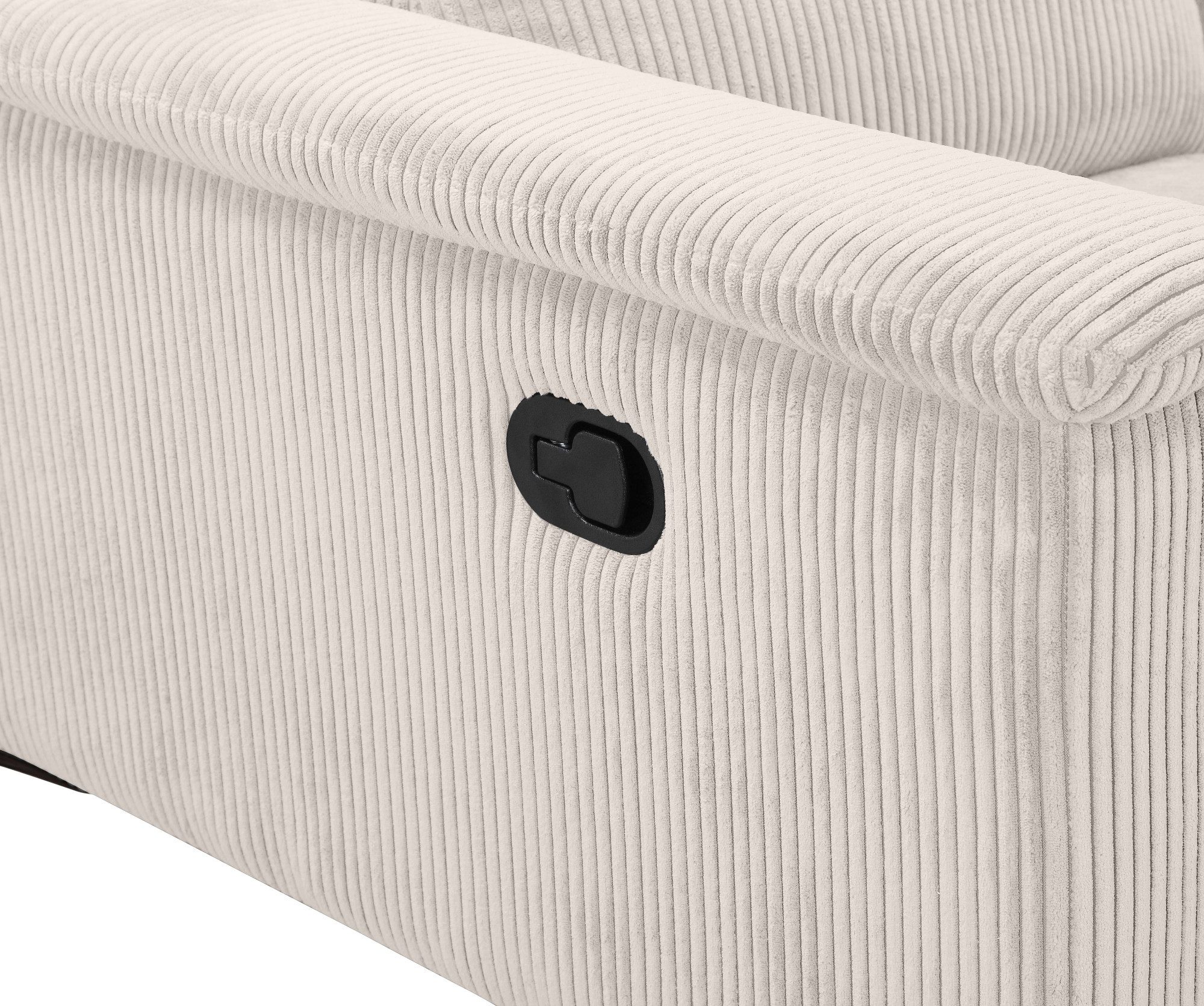 Places of Style 2-zitsbank Lund in Cord, met handmatige of elektrische