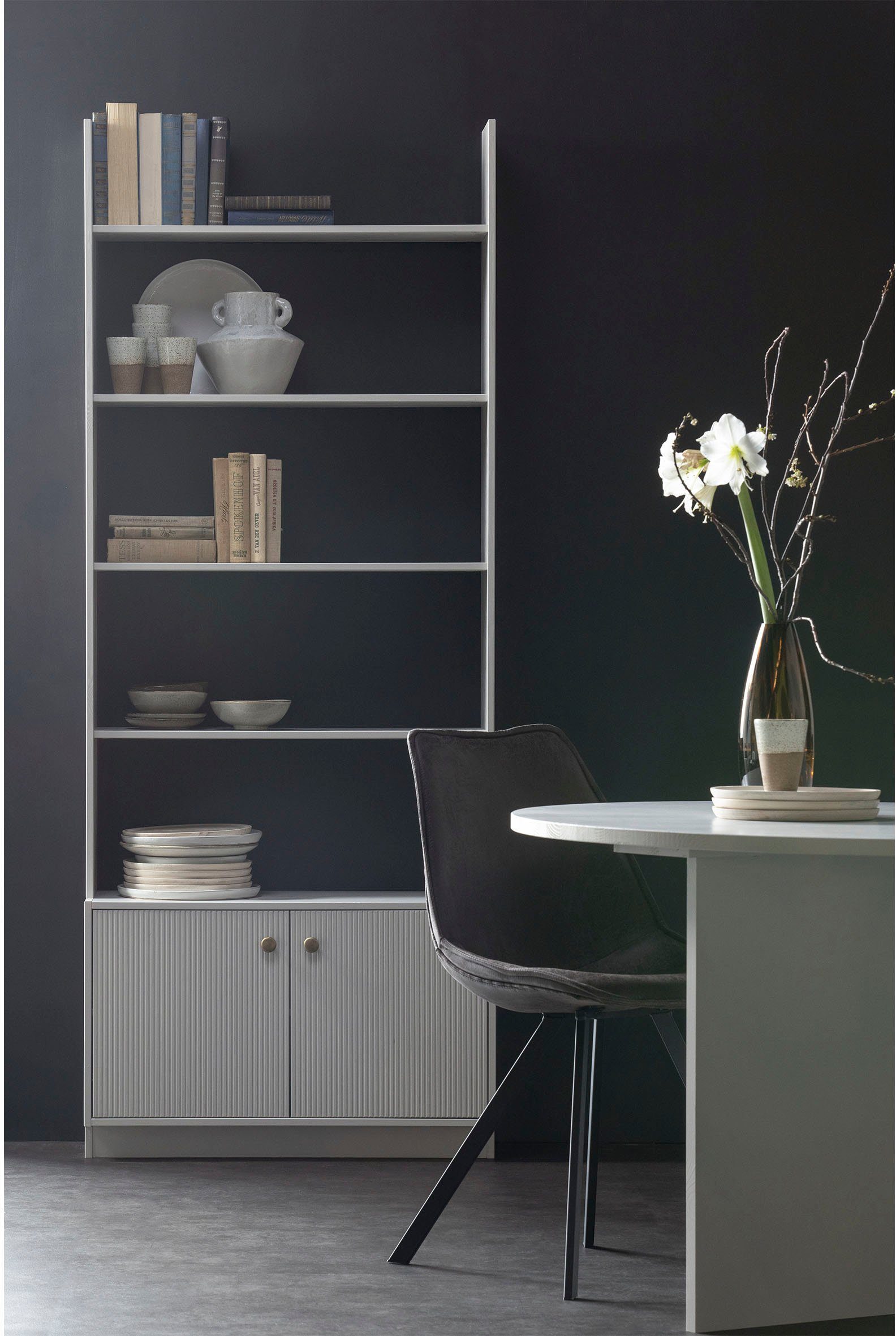 WOOOD Multifunctionele kast Madu van dennenhout en metaal, breedte 80 cm