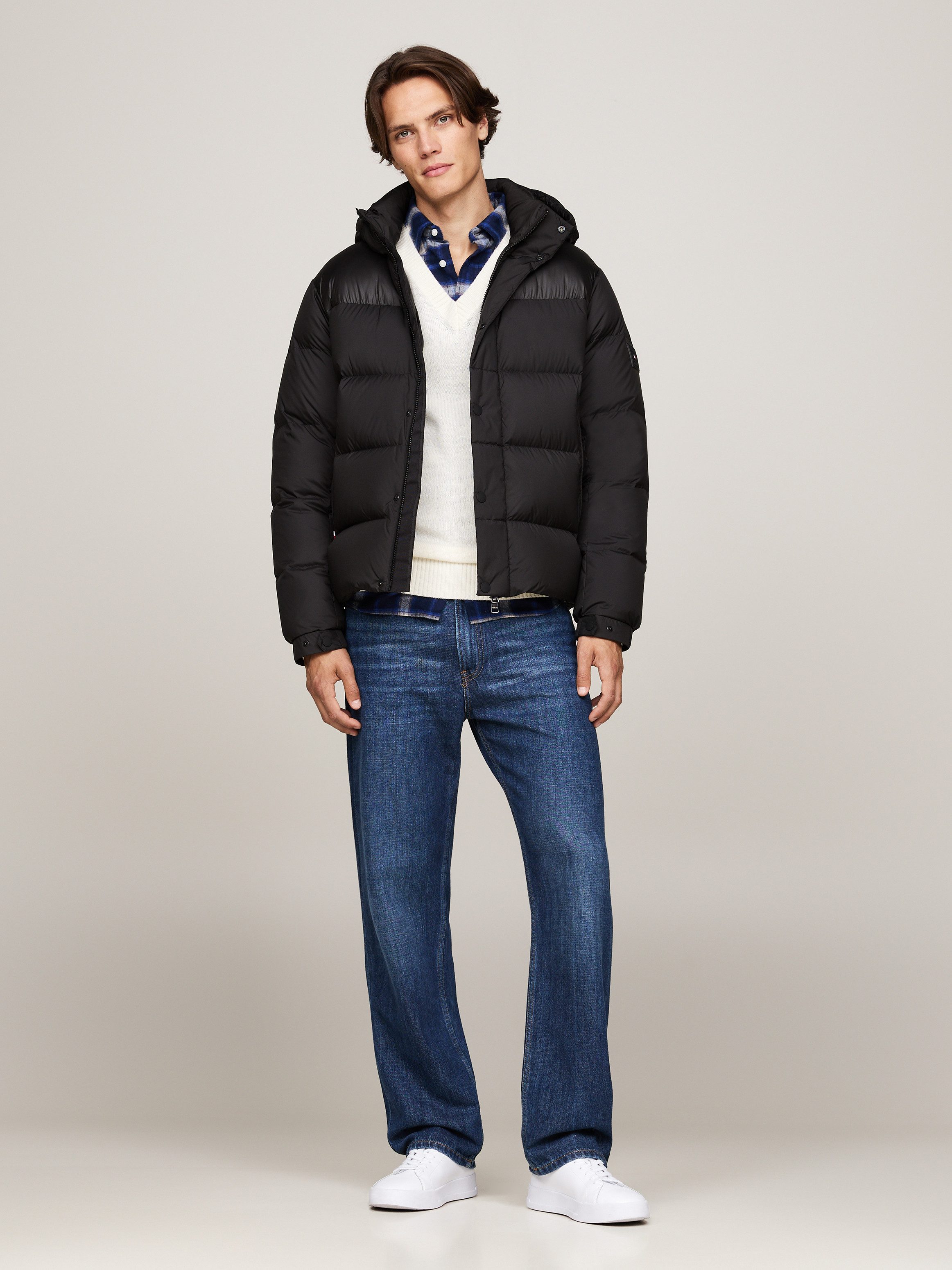 Tommy Hilfiger Gewatteerde jas MIX DOWN HOODED PUFFER JACKET