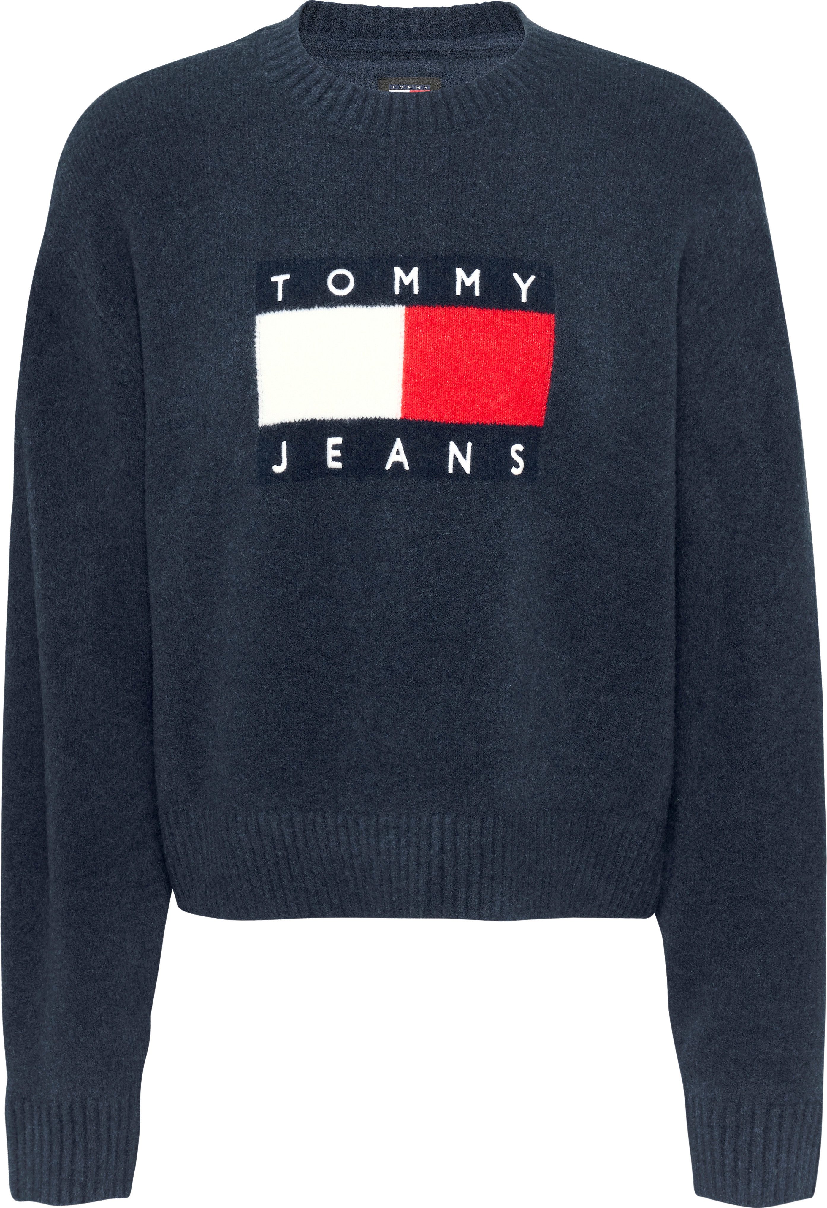 TOMMY JEANS Gebreide trui TJW MELANGE FLAG SWEATER EXT