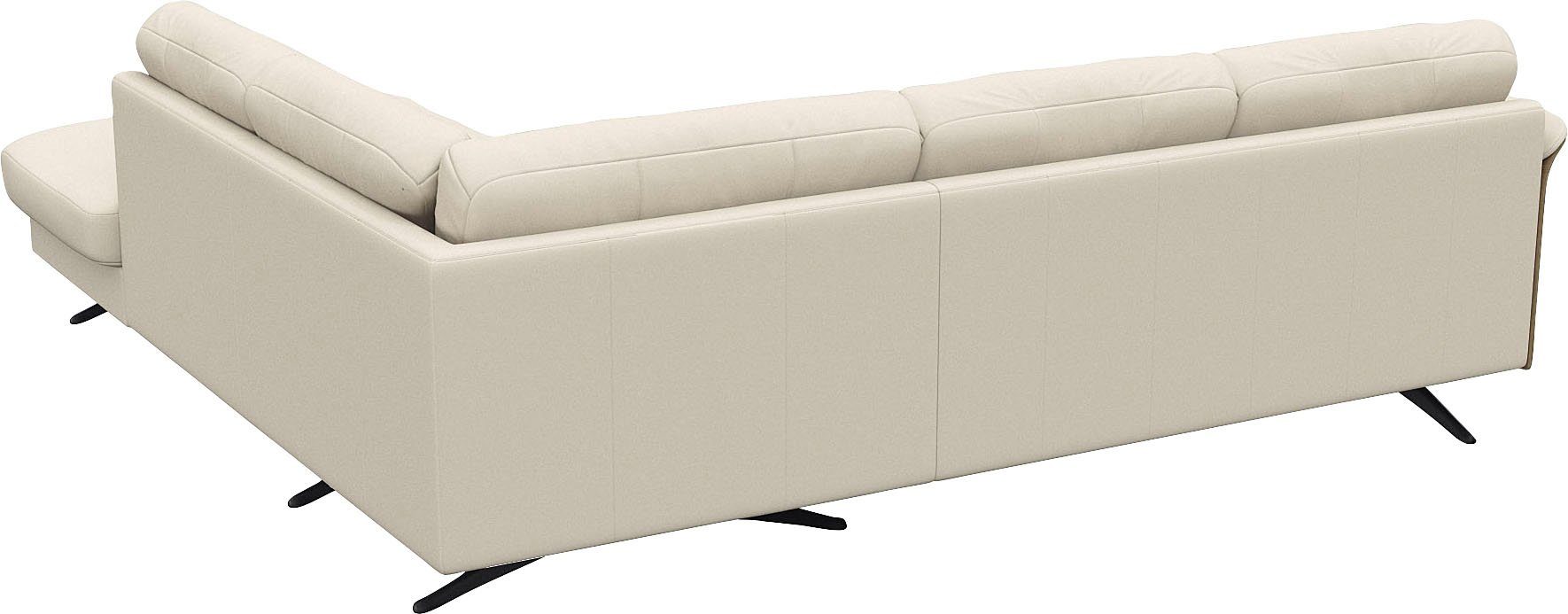 FLEXLUX Hoekbank Glow, super comfortabel door hoogwaardige zitconstructie met binnenvering, L-vorm